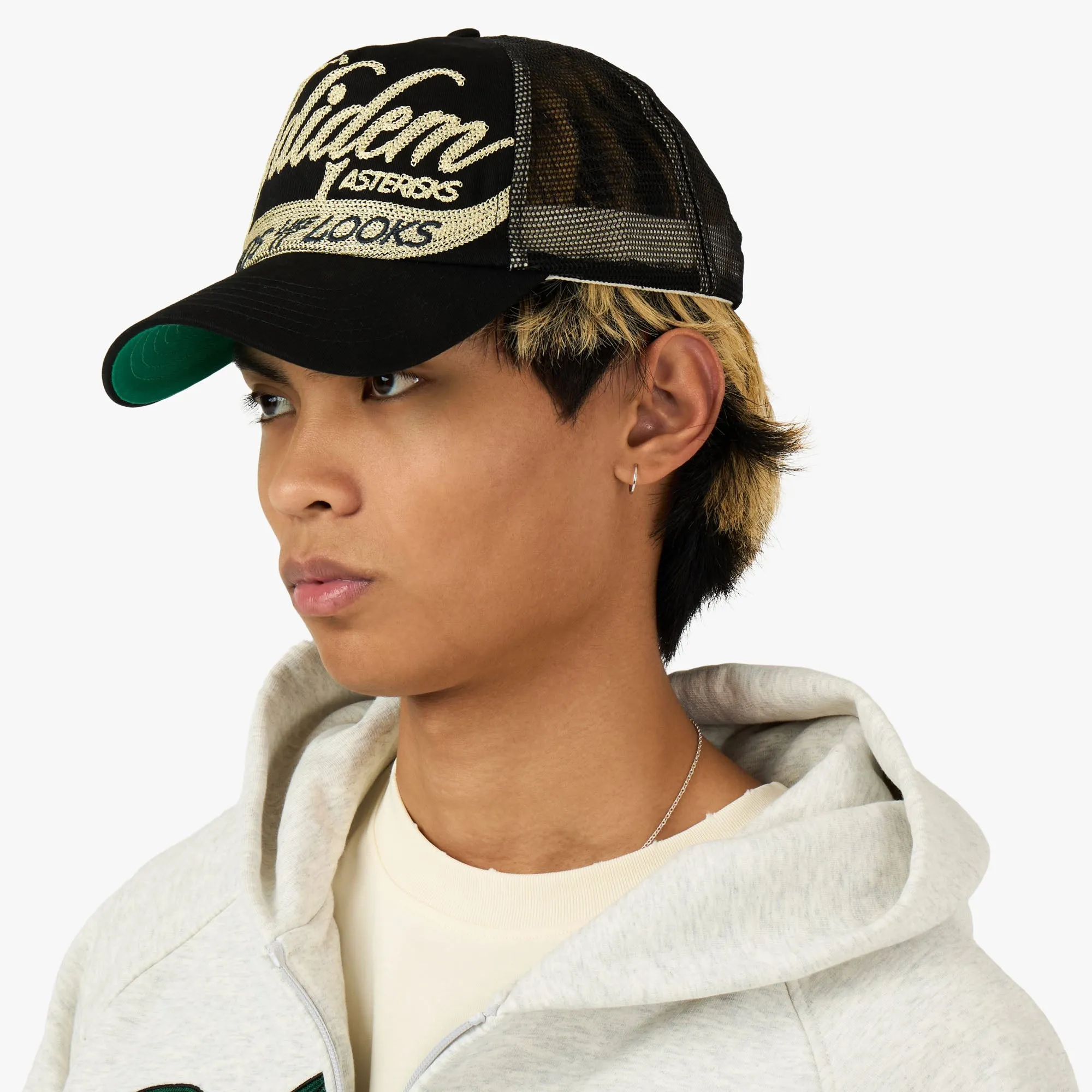 Adidem Asterisks Sounds Cursive Trucker Black sold by Livestock product image thumbnail 2