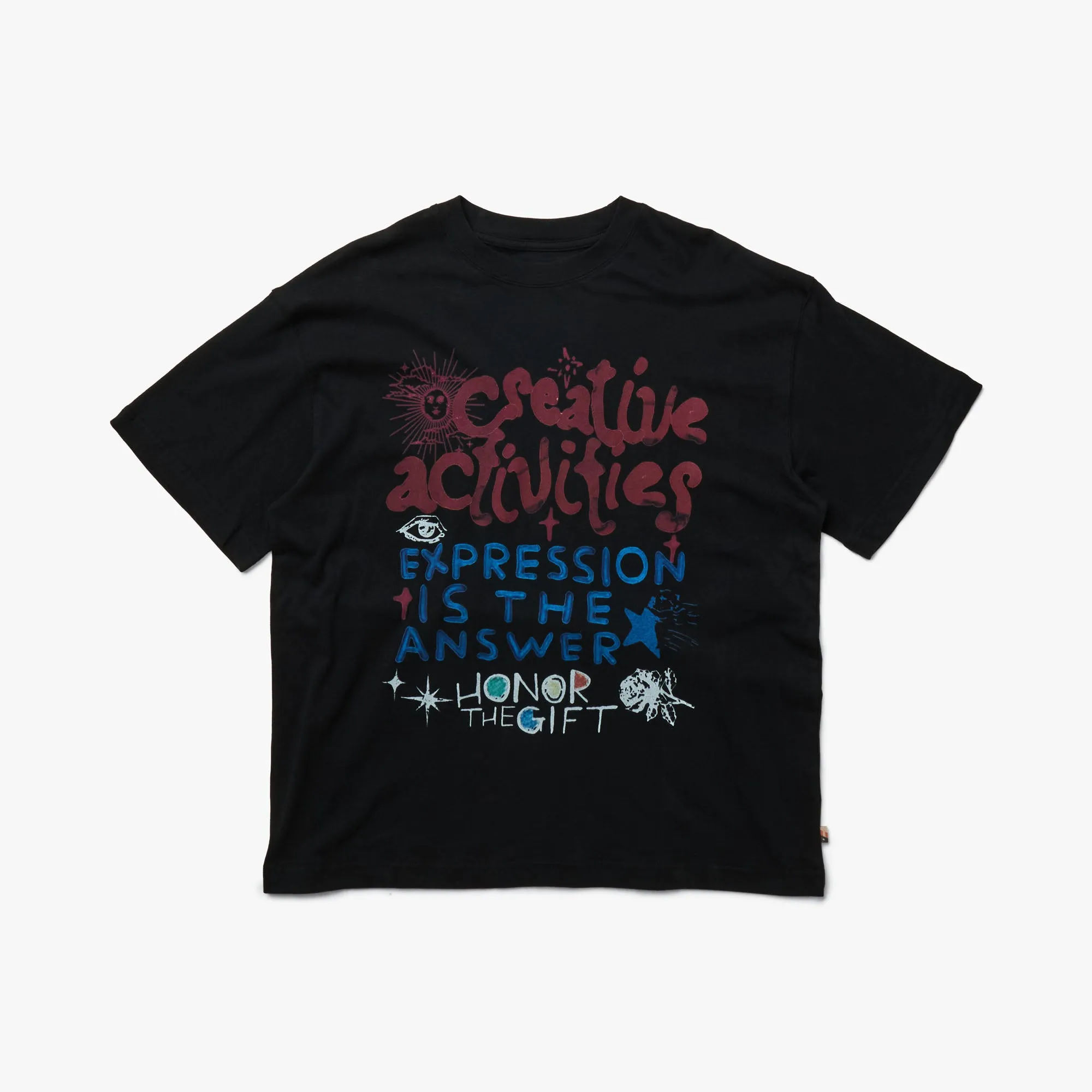 Honor The Gift Creative Activities T-Shirt / Black sold by Livestock