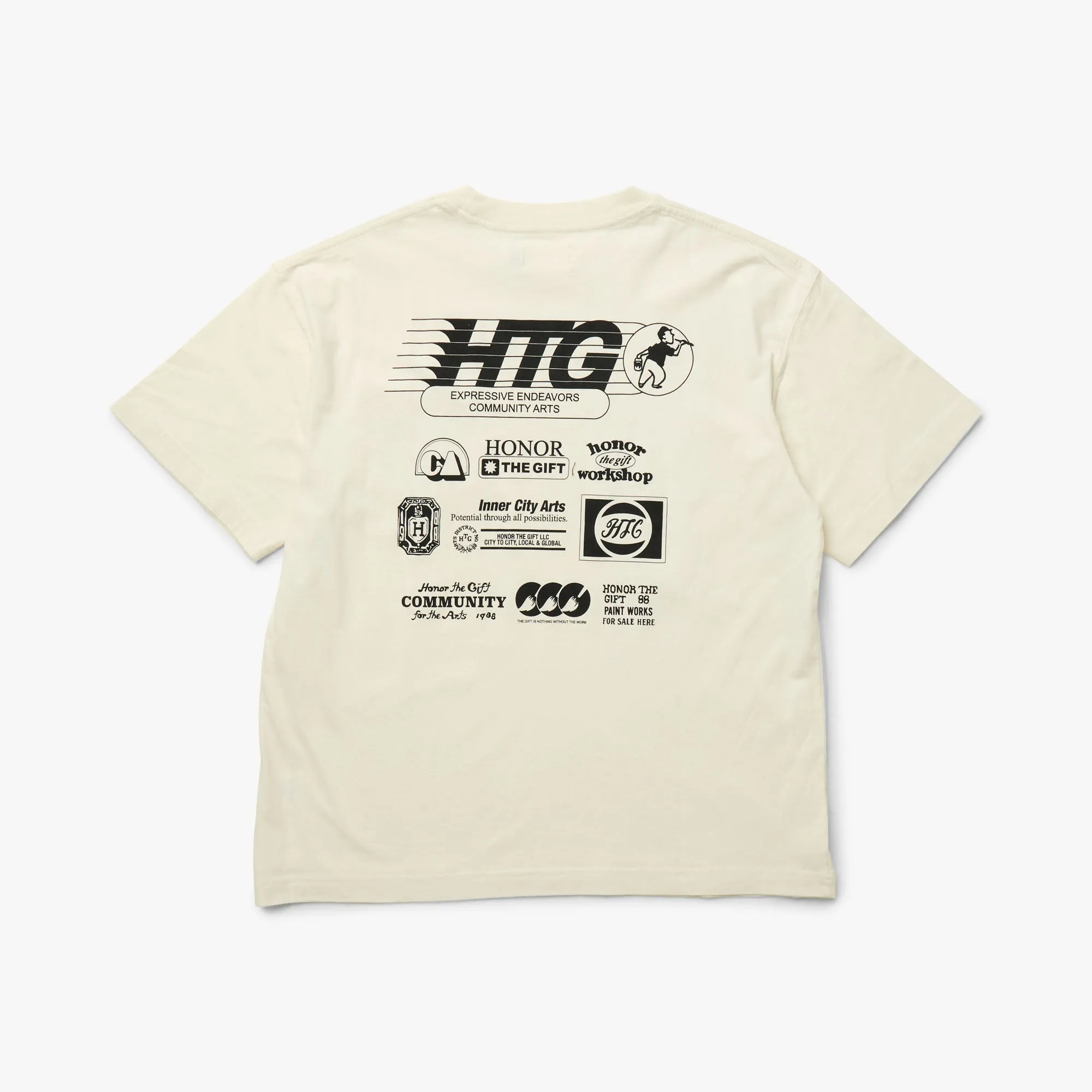 Honor The Gift Paint Works T-Shirt / Bone sold by Livestock product image thumbnail 2