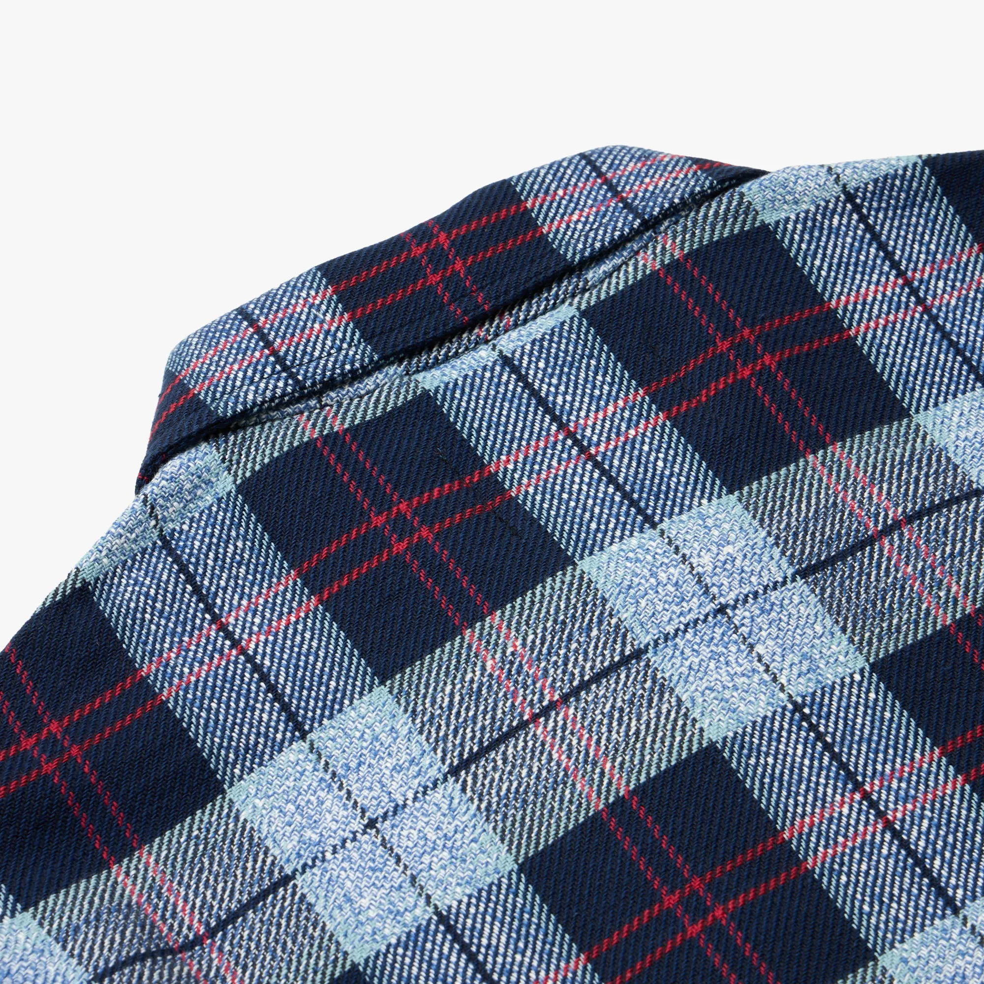 Awake NY Flannel Zip Shirt Blue sold by Livestock product image thumbnail 3