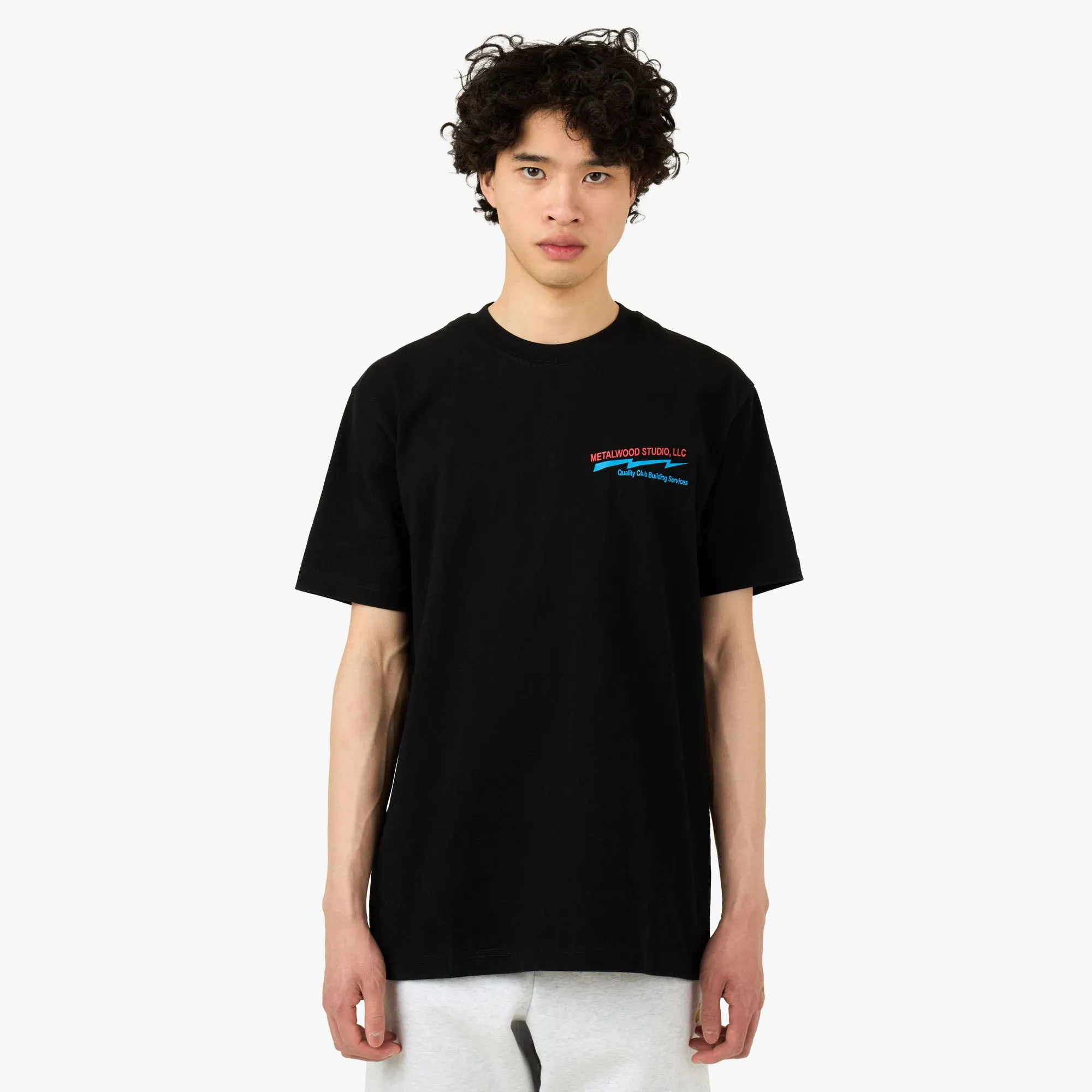 Metalwood Club Building T-Shirt Black sold by Livestock product image thumbnail 2