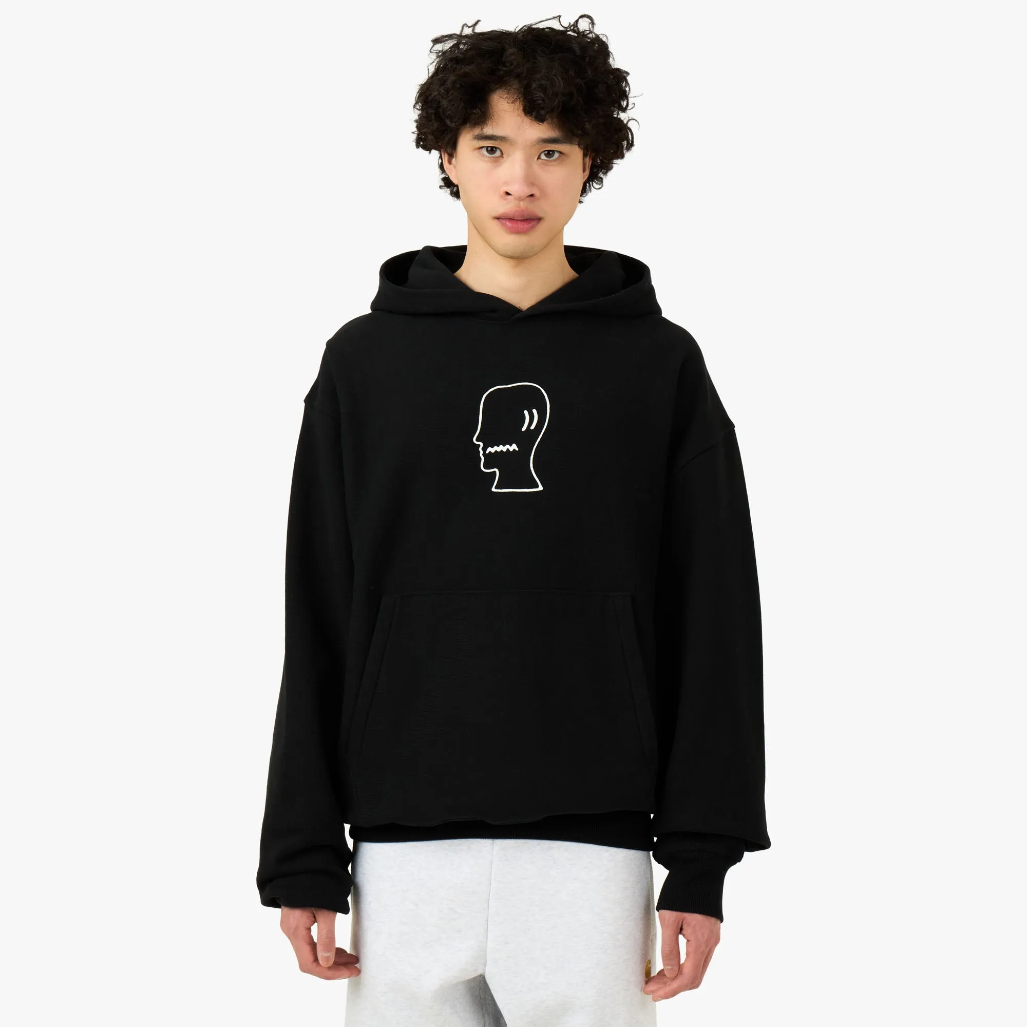 Brain Dead Logohead Hoodie Black sold by Livestock