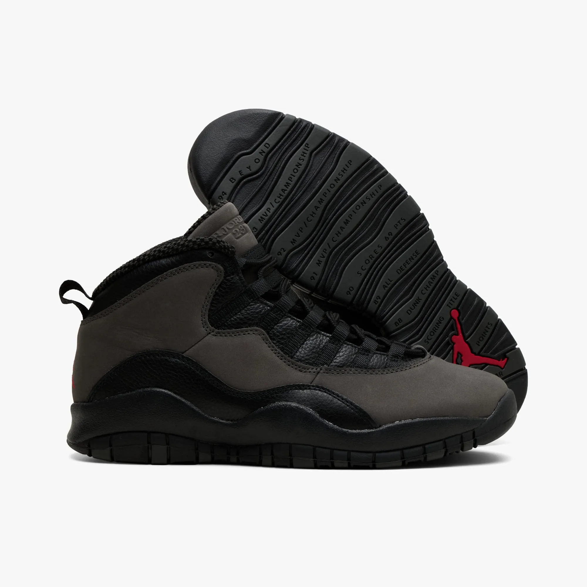 Jordan 10 Retro "Shadow" Charred Grey / True Red - Black sold by Livestock product image thumbnail 2
