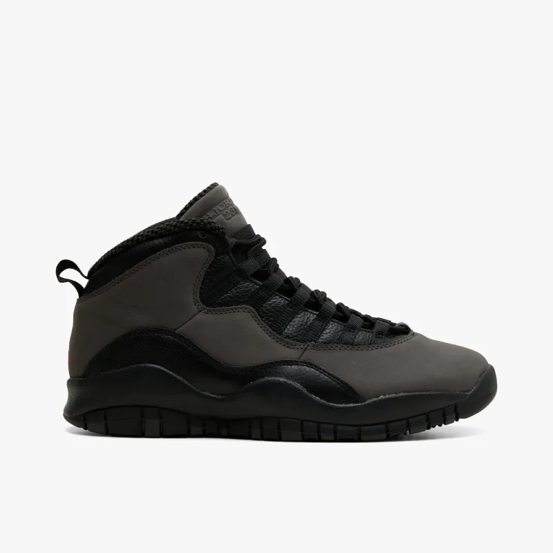 Jordan 10 Retro "Shadow" Charred Grey / True Red - Black sold by Livestock
