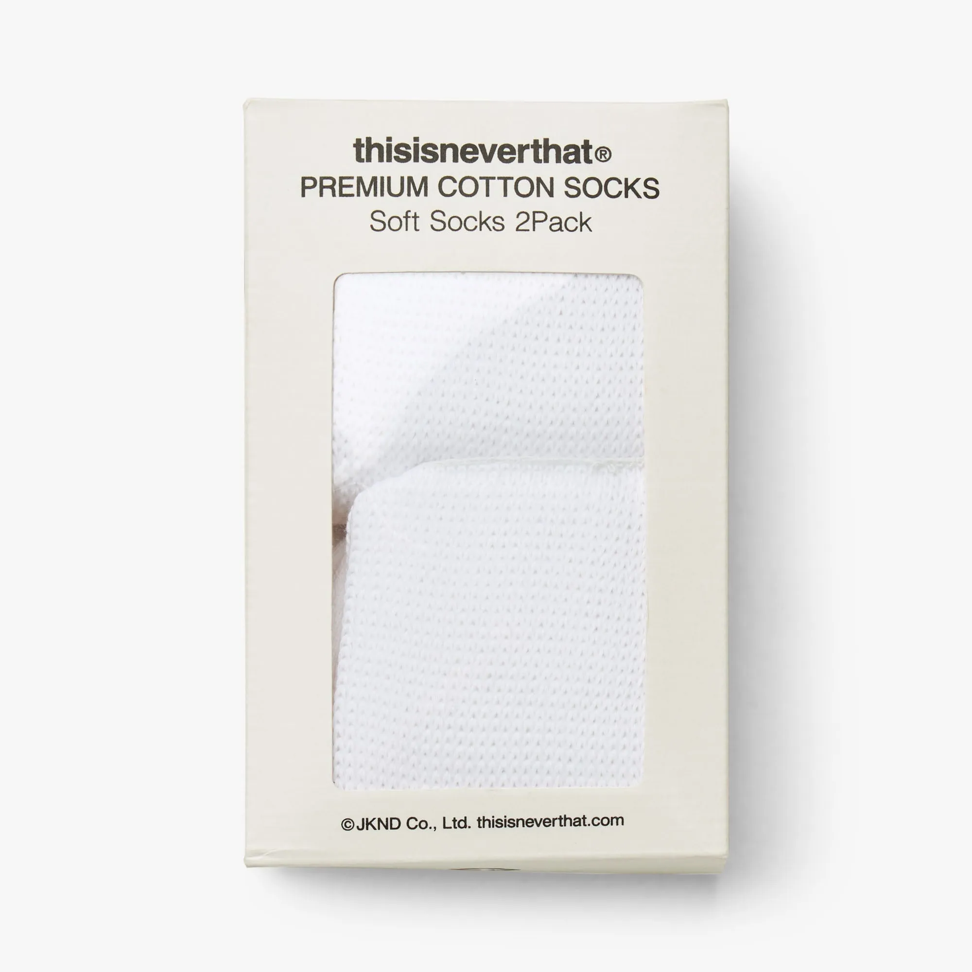 thisisneverthat Soft Socks 2Pack White sold by Livestock