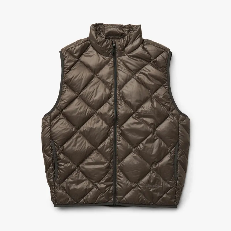 thisisneverthat PERTEX Light Down Vest Brown sold by Livestock