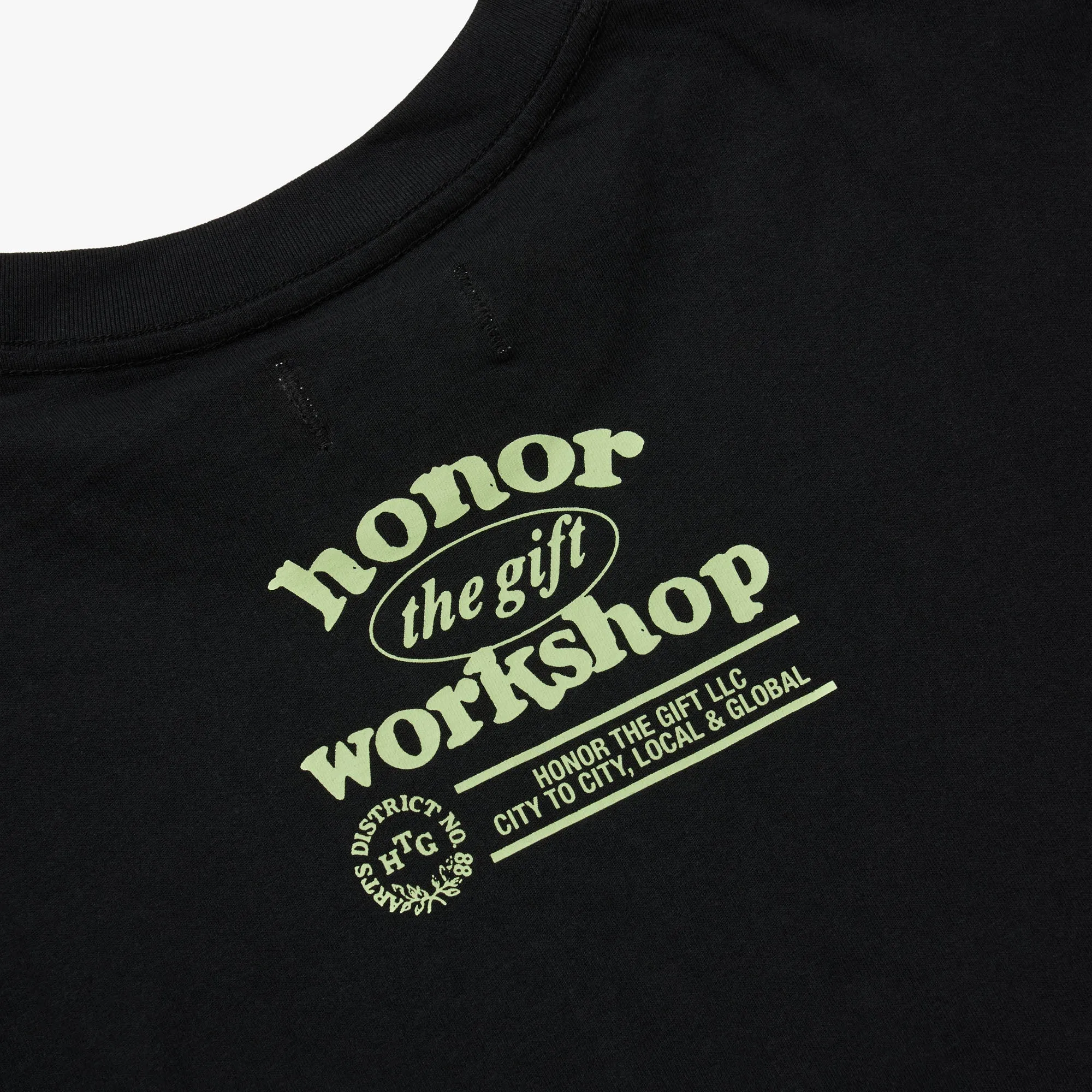 Honor The Gift Why Not T-Shirt / Black sold by Livestock product image thumbnail 4
