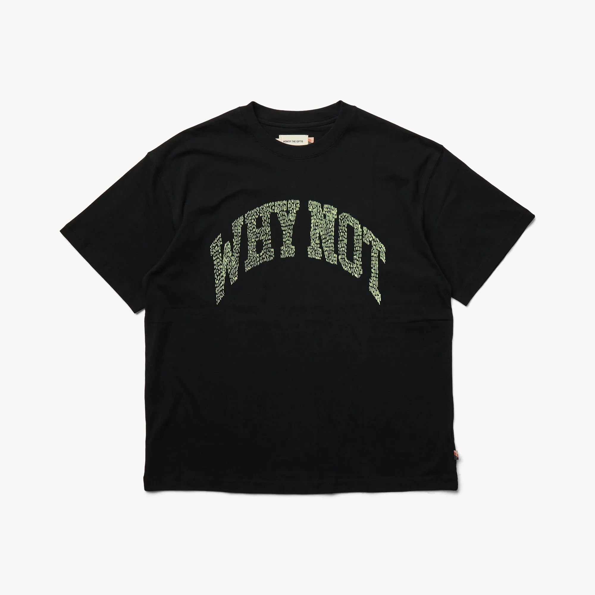 Honor The Gift Why Not T-Shirt / Black sold by Livestock