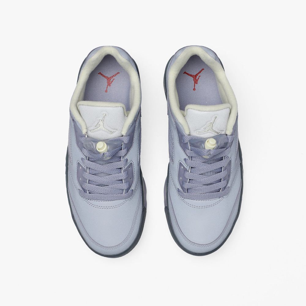 Jordan Women's 5 Retro Low Indigo Haze / Fire Red - Metallic Silver sold by Livestock product image thumbnail 5