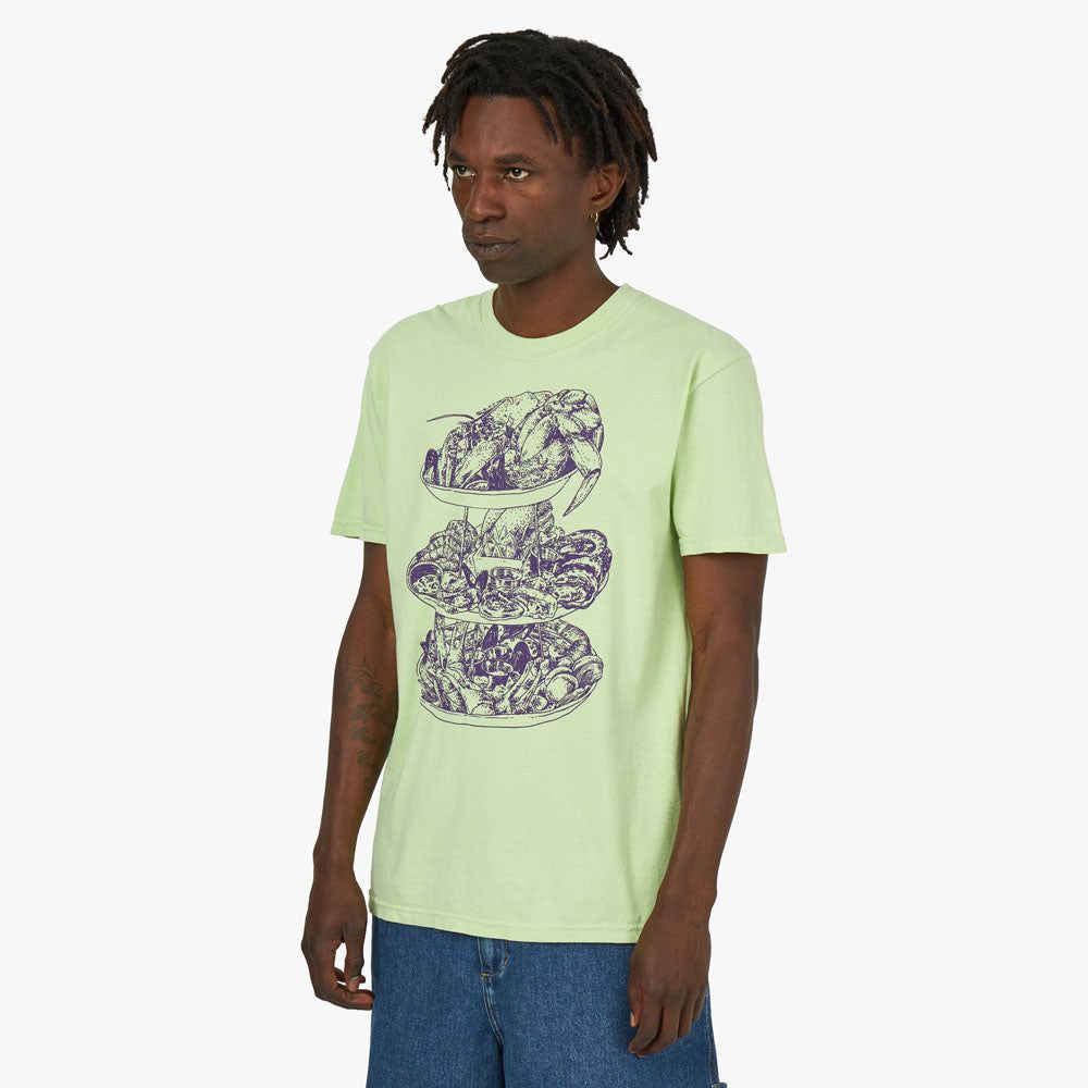 Cold World Frozen Goods Seafood Tower T-shirt / Celadon sold by Livestock product image thumbnail 2