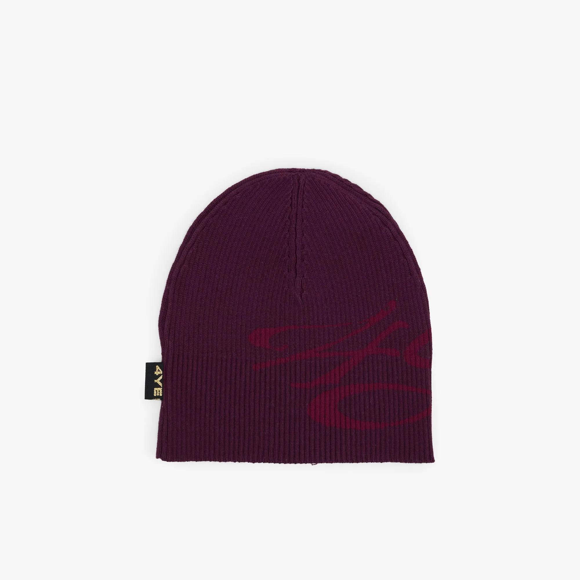 4YE Signature Ribbed Beanie Plum / Red sold by Livestock product image thumbnail 2