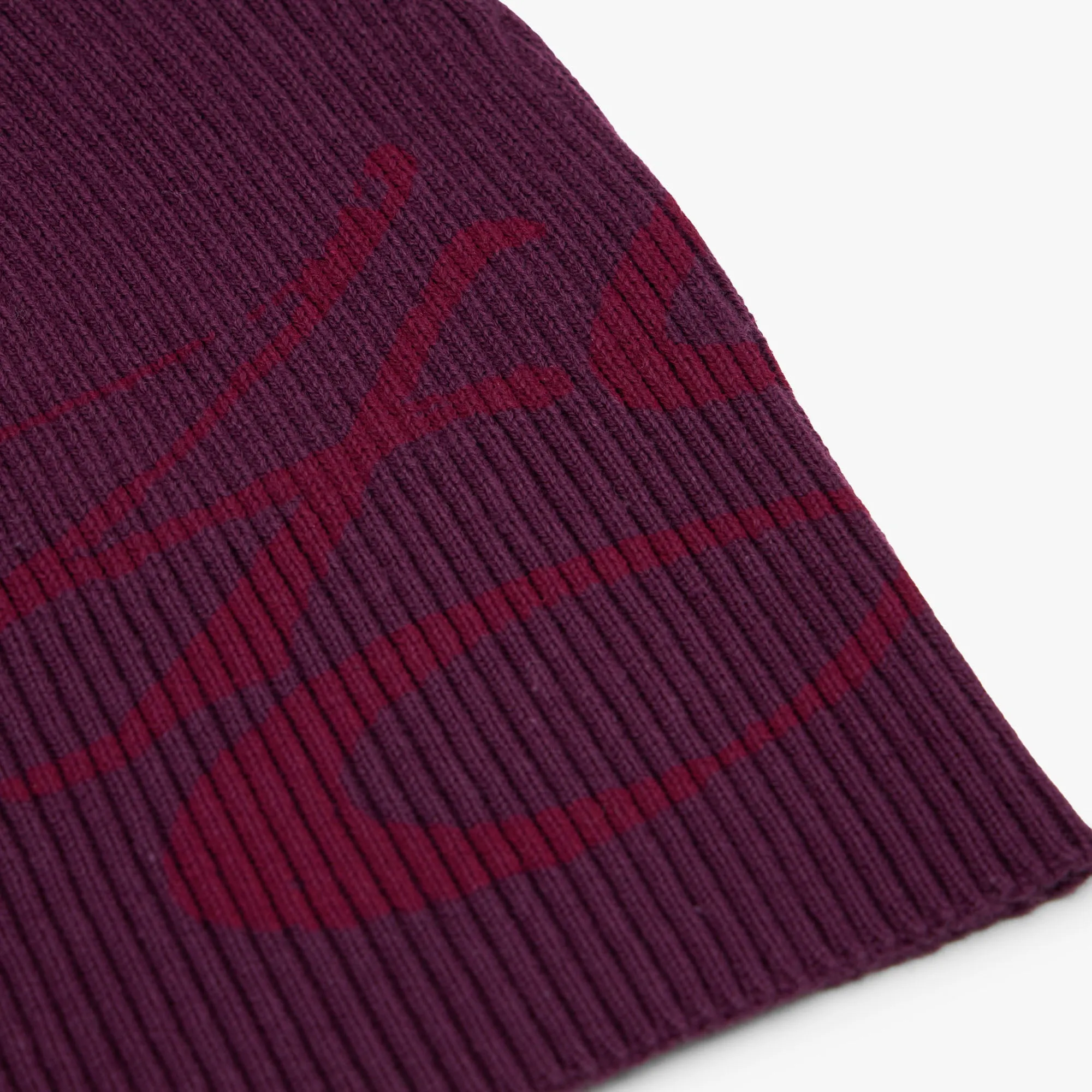 4YE Signature Ribbed Beanie Plum / Red sold by Livestock product image thumbnail 3