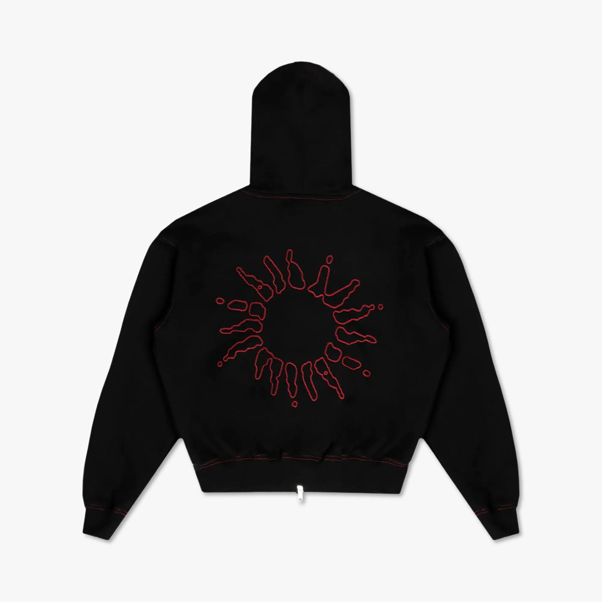4YE Signature Zip Hoodie Forrest Black / Red sold by Livestock product image thumbnail 2