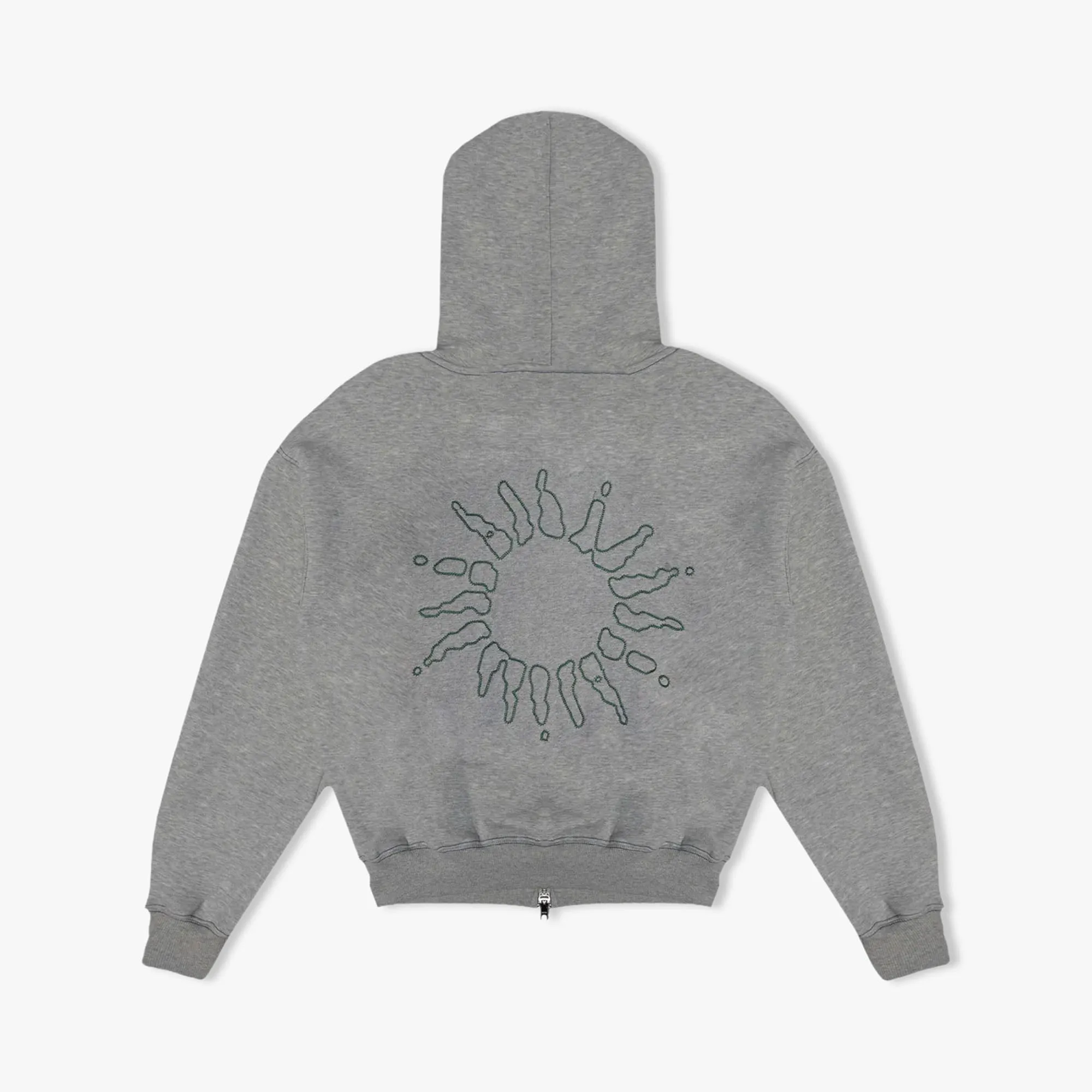 4YE Signature Zip Hoodie Medium Grey / Forrest Green sold by Livestock product image thumbnail 2