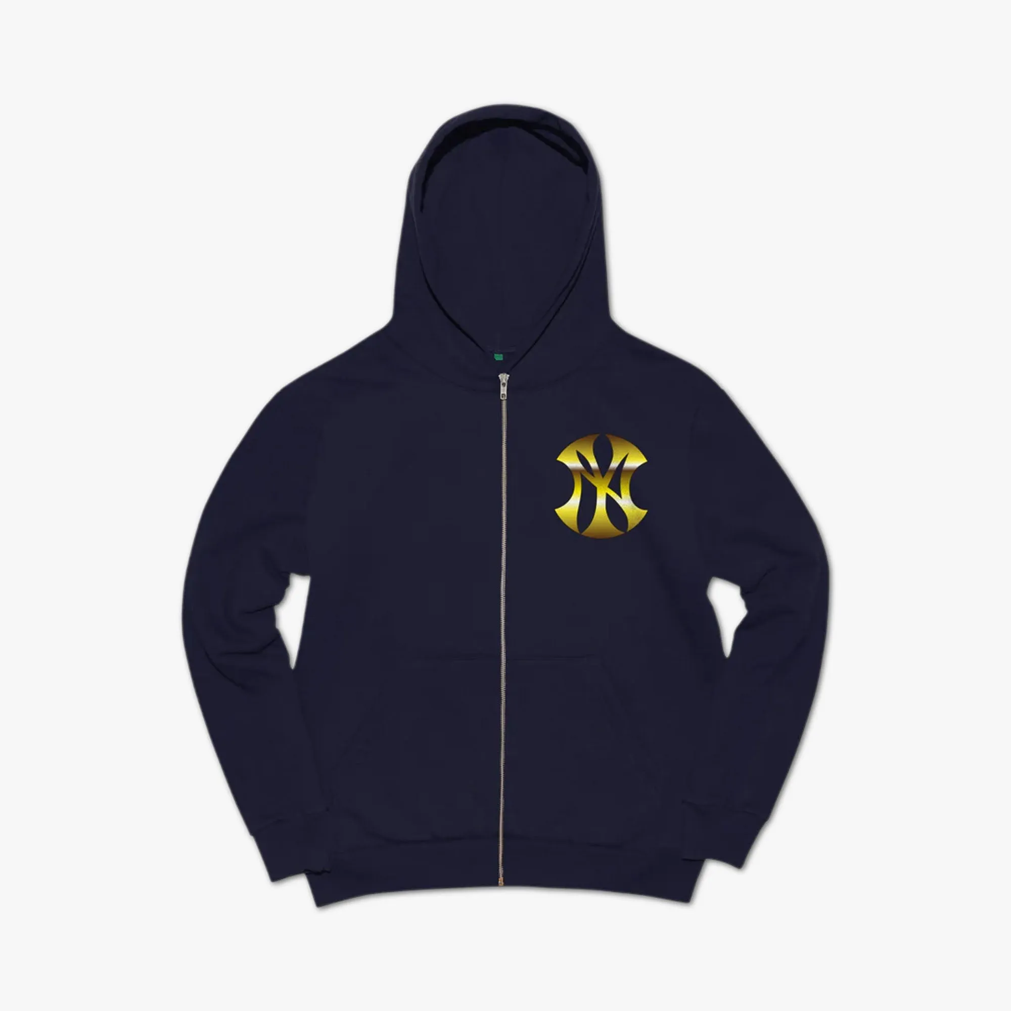 b.Eautiful x Sara Yukiko Wavy NY Zip Up Hoodie Navy sold by Livestock