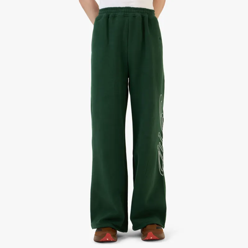4YE Signature Zip Wide Pant Dark Green / White sold by Livestock