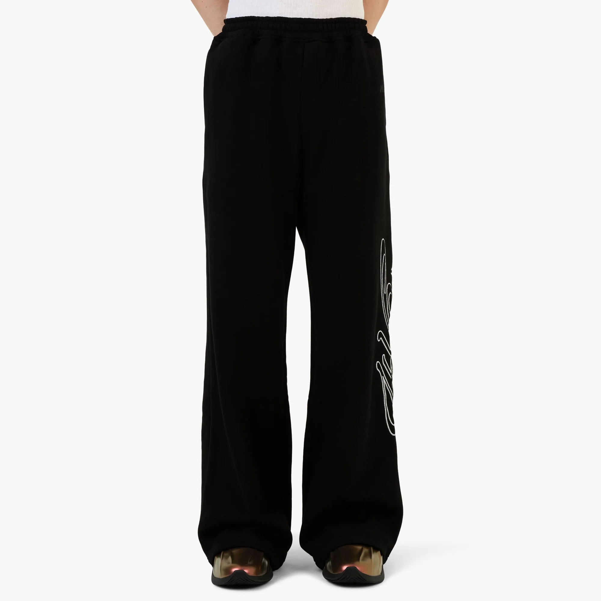 4YE Signature Zip Wide Pant Black/White sold by Livestock