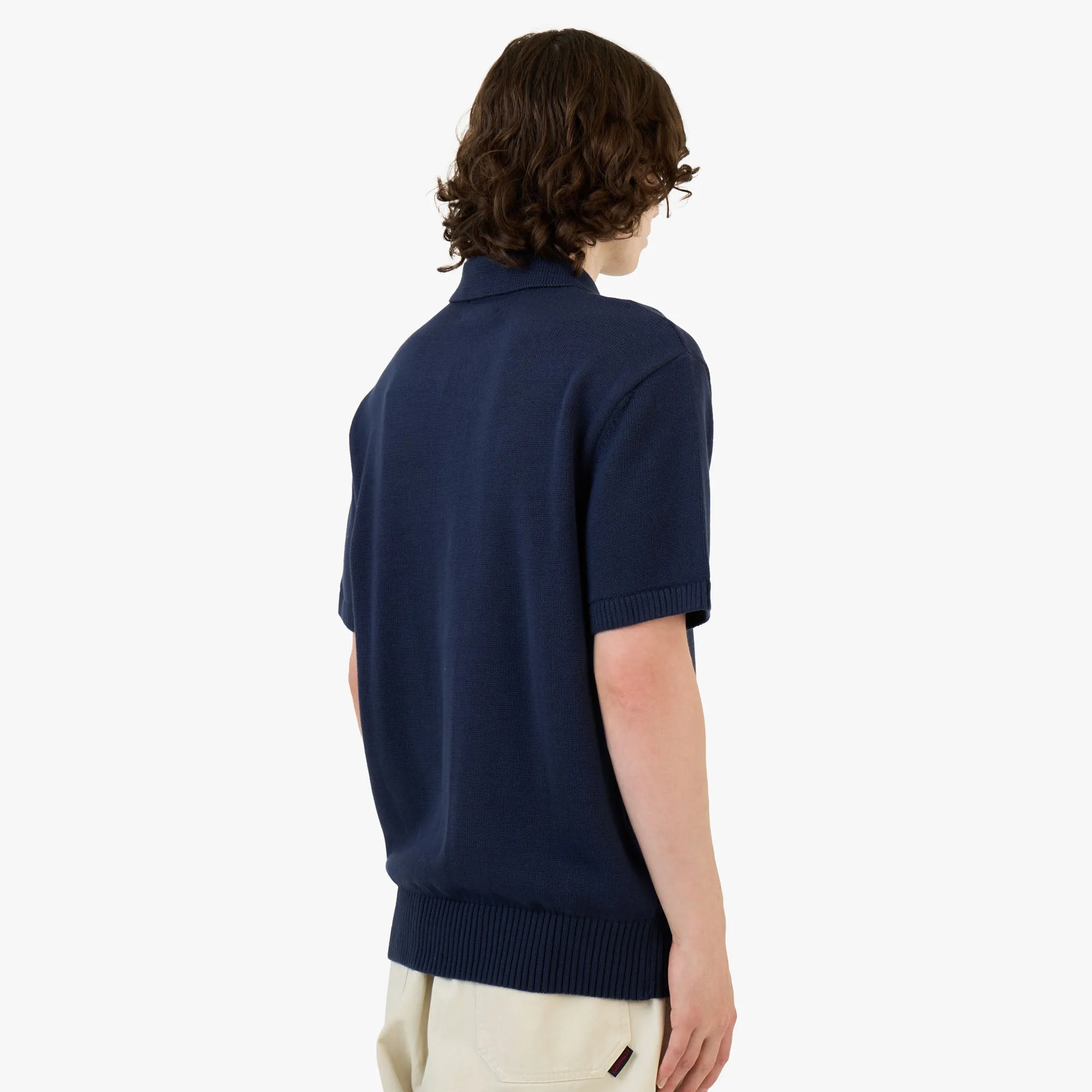 Palmes Cotton Knit Polo / Navy sold by Livestock product image thumbnail 3