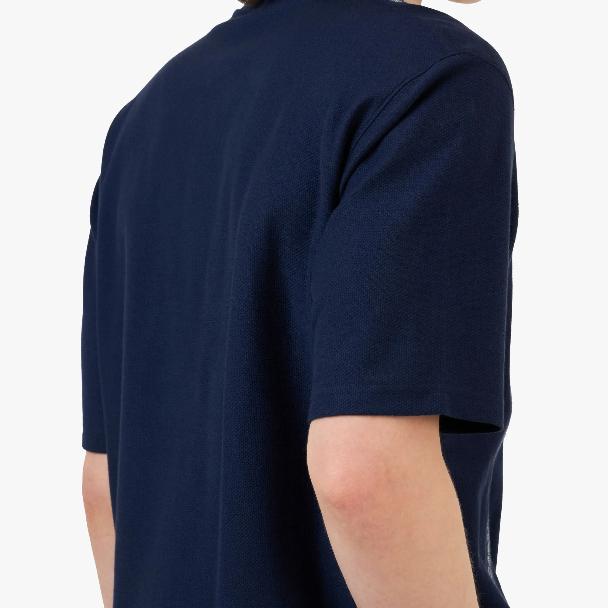 Palmes Panel Zip Polo / Navy sold by Livestock product image thumbnail 5