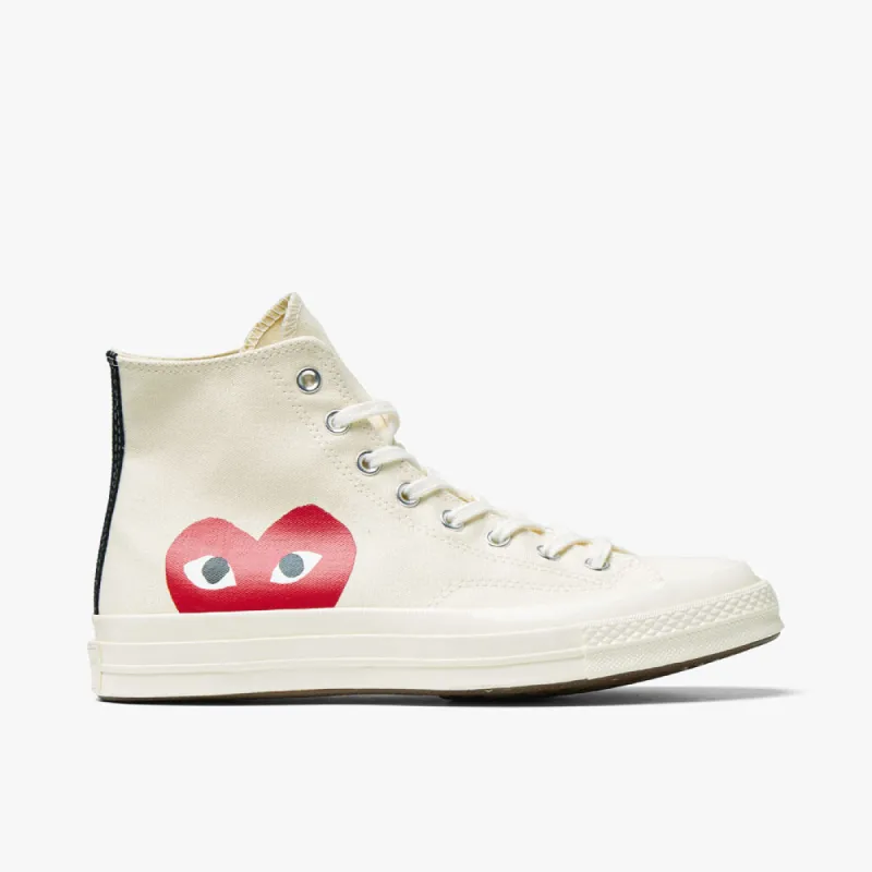 Converse x COMME des GARÇONS PLAY Chuck Taylor Hi / Off White sold by Livestock
