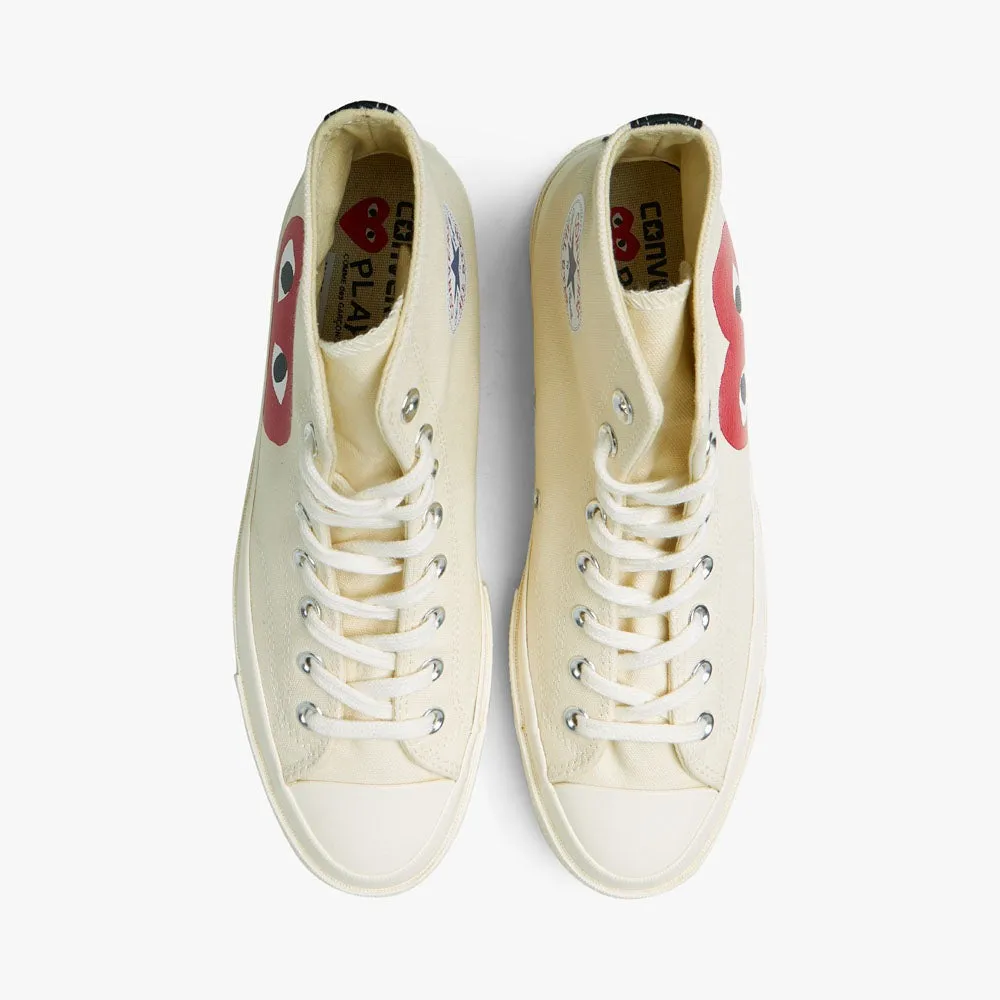 Converse x COMME des GARÇONS PLAY Chuck Taylor Hi / Off White sold by Livestock product image thumbnail 5