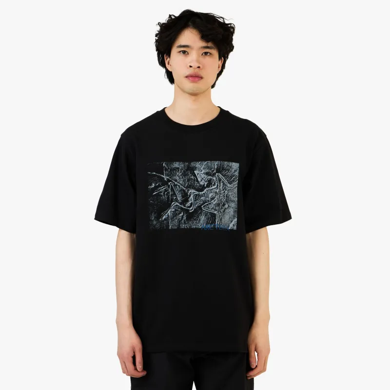 Arc'teryx Kragg Cotton Lithographica T-Shirt / Black sold by Livestock