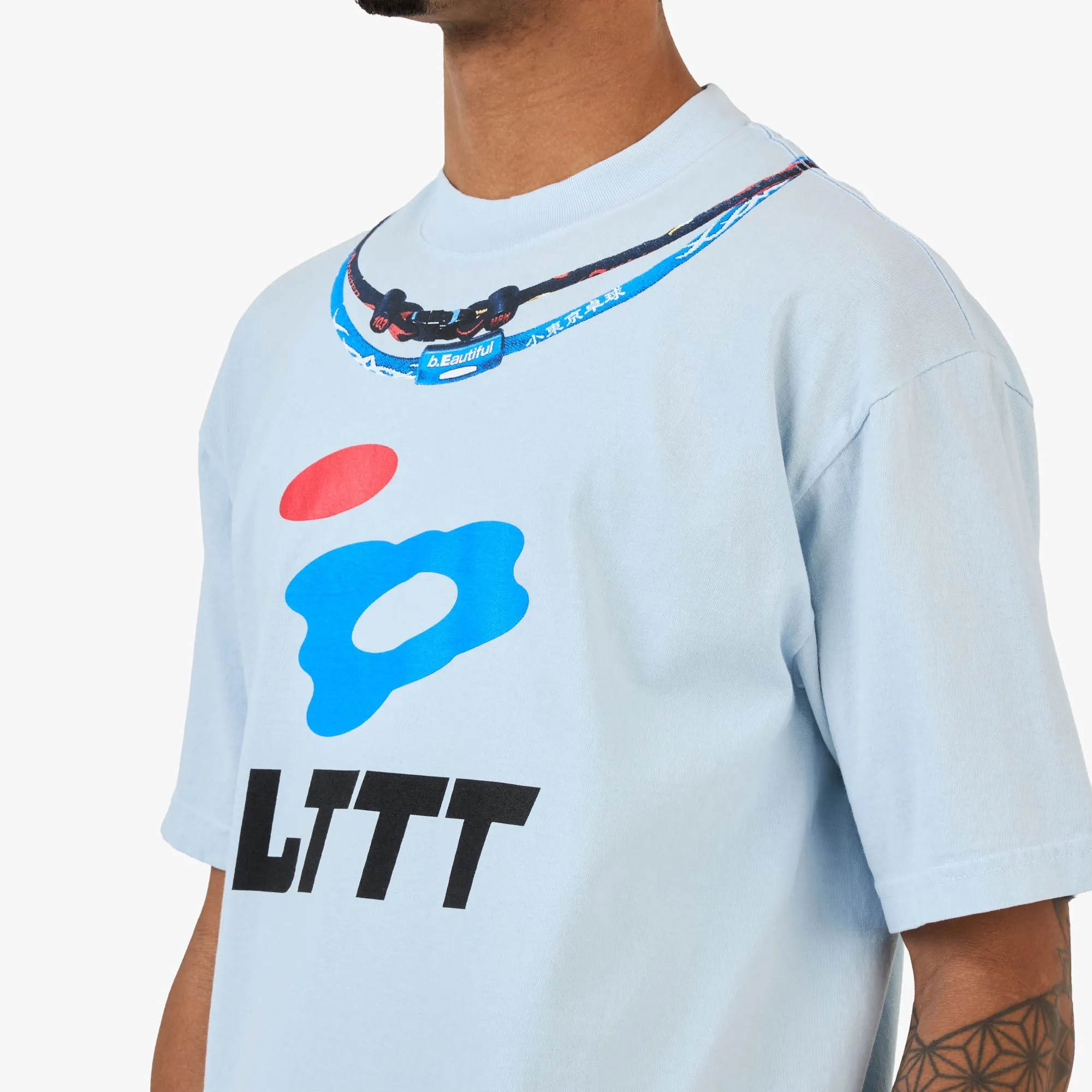b.Eautiful x LTTT Joy T-Shirt / Light Blue sold by Livestock product image thumbnail 4