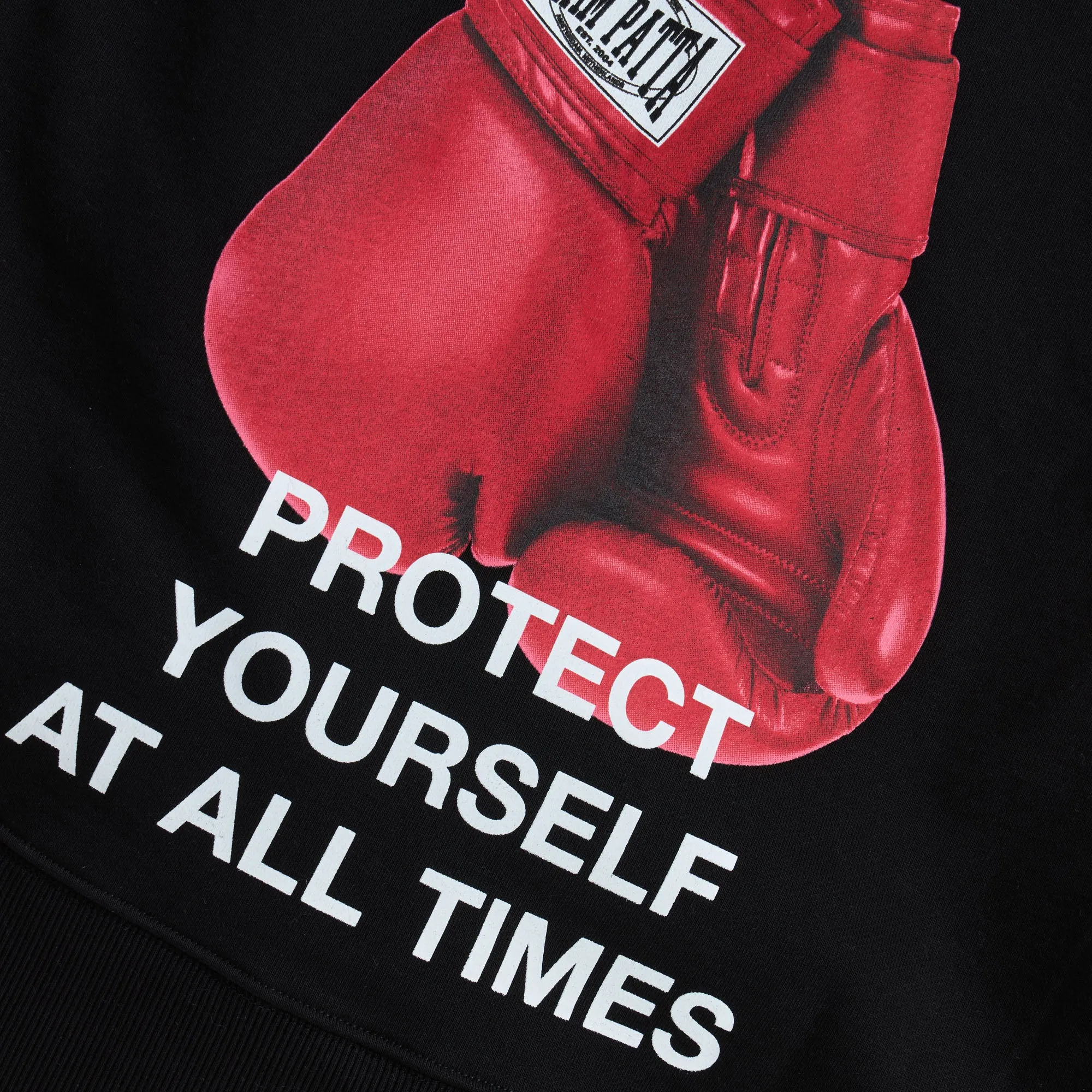 Patta Protect Yourself Hooded Sweater / Black sold by Livestock product image thumbnail 3