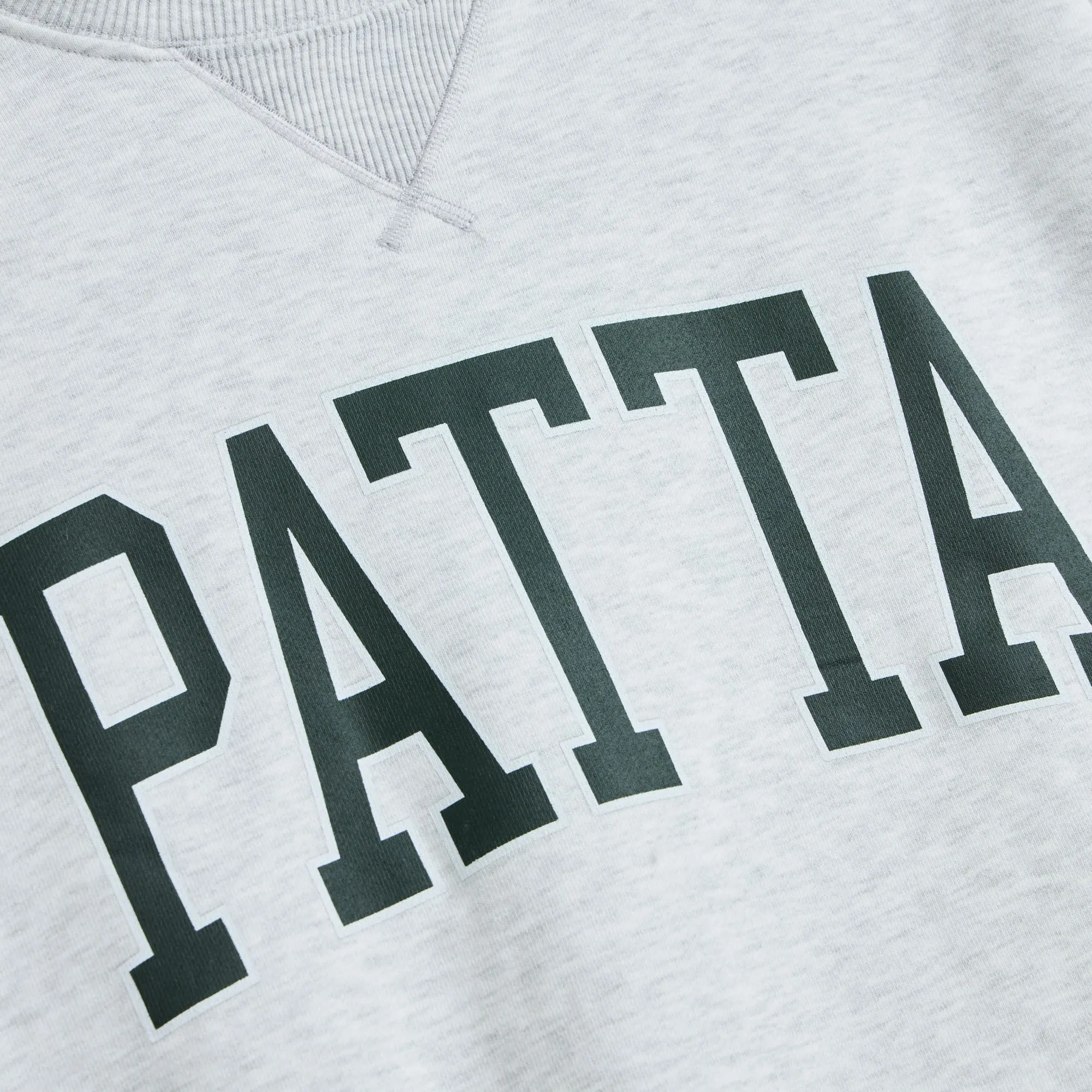 Patta Arc Logo Crewneck Sweater / Light Melange Grey sold by Livestock product image thumbnail 4