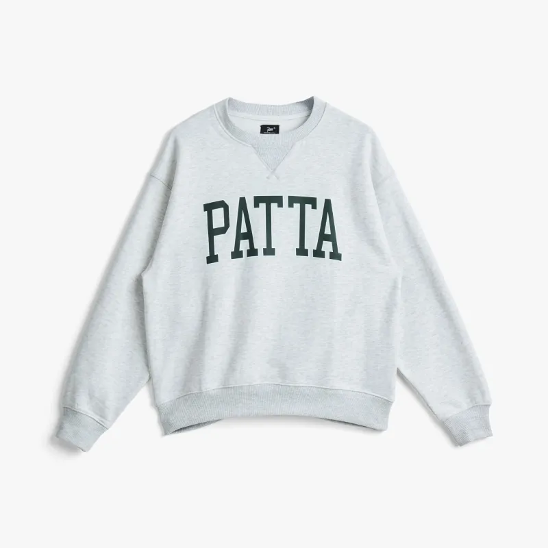 Patta Arc Logo Crewneck Sweater / Light Melange Grey made by Patta