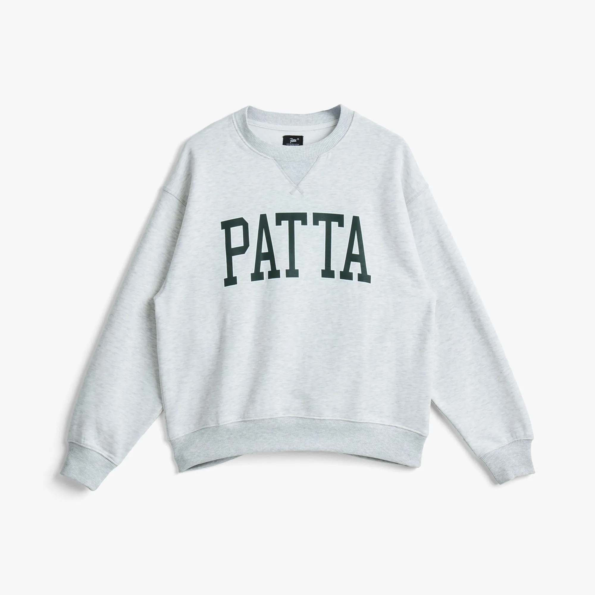 Patta Arc Logo Crewneck Sweater / Light Melange Grey sold by Livestock