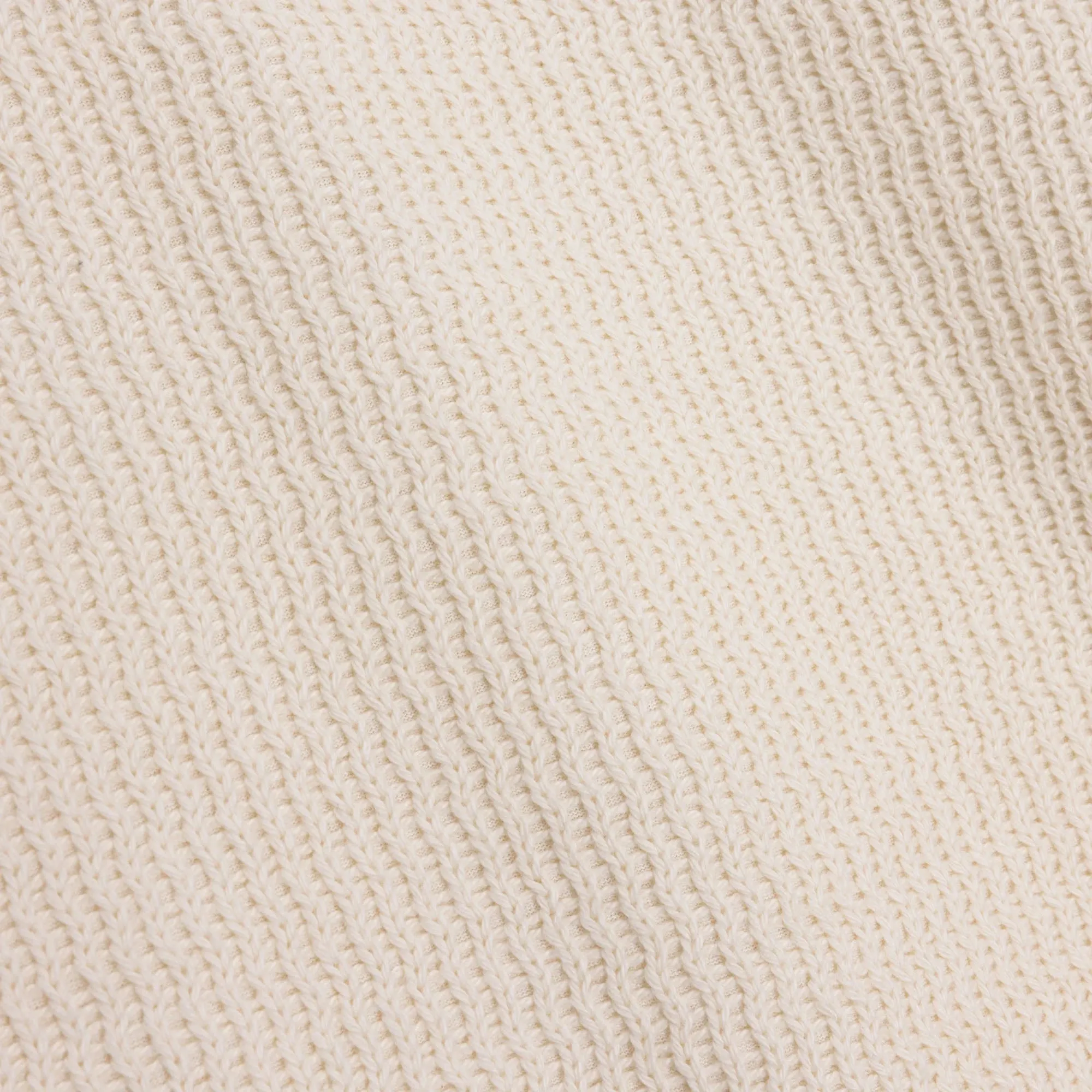 Honor The Gift Wavy Knit Longsleeve Polo / Bone sold by Livestock product image thumbnail 4