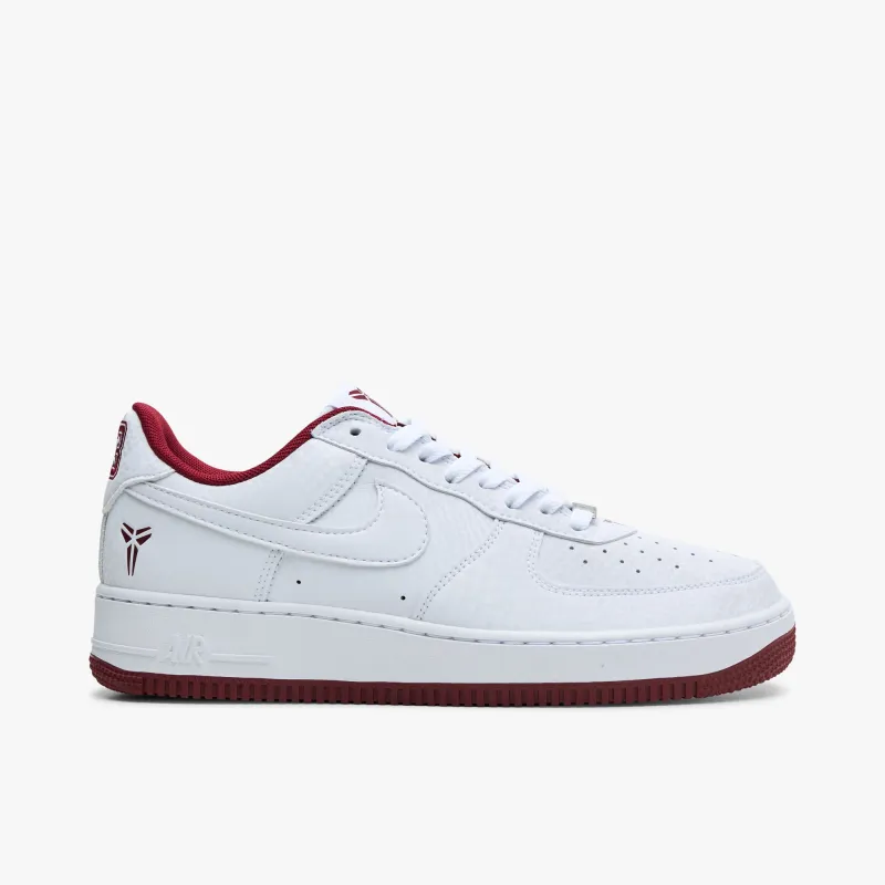 Nike Kobe Air Force 1 Low White / Team Red made by Nike