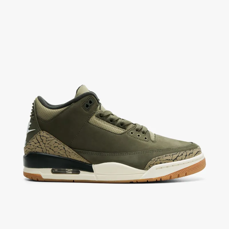 Jordan 3 Retro Medium Olive / Sequoia made by Jordan