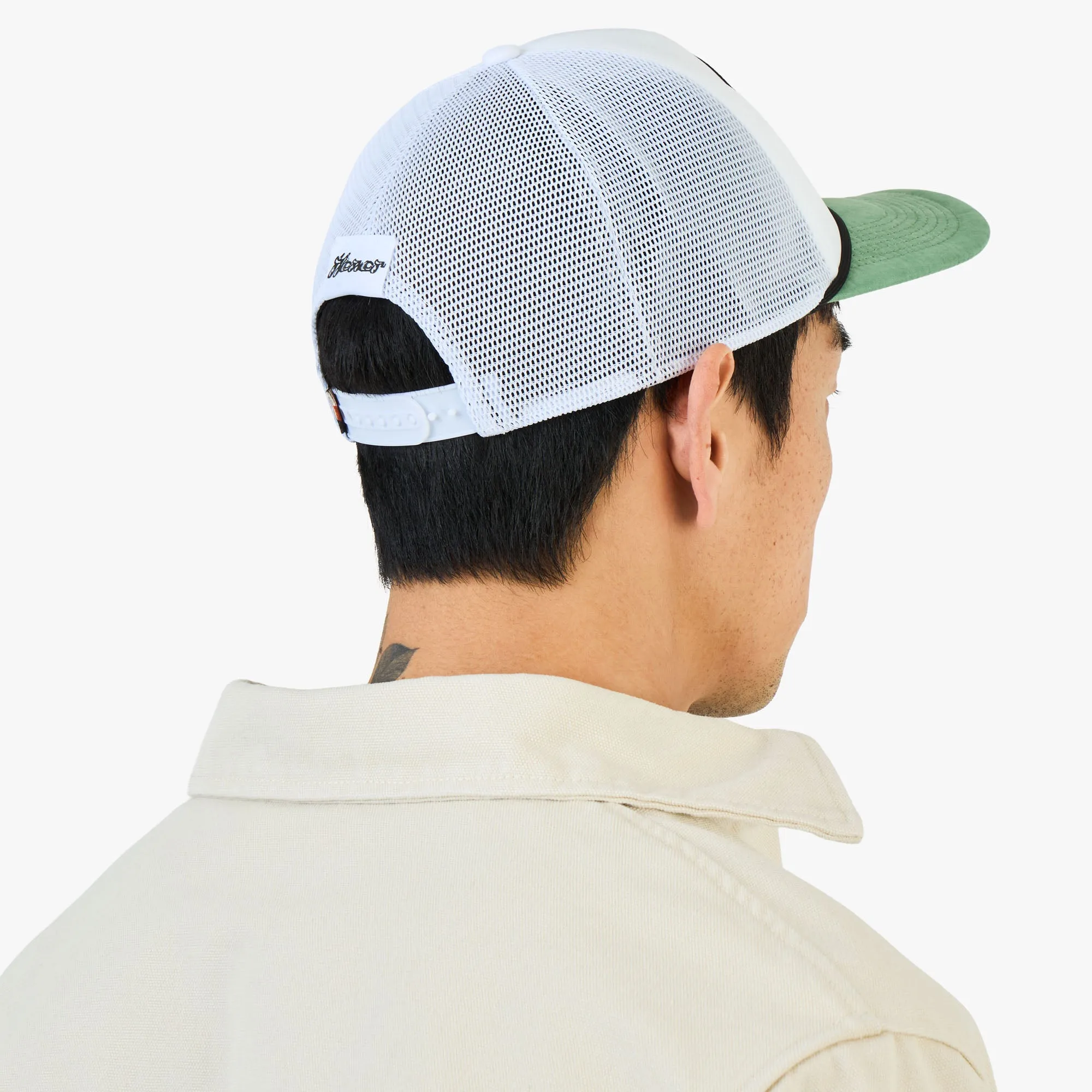 Honor The Gift H Patch Trucker Cap / Bone sold by Livestock product image thumbnail 3