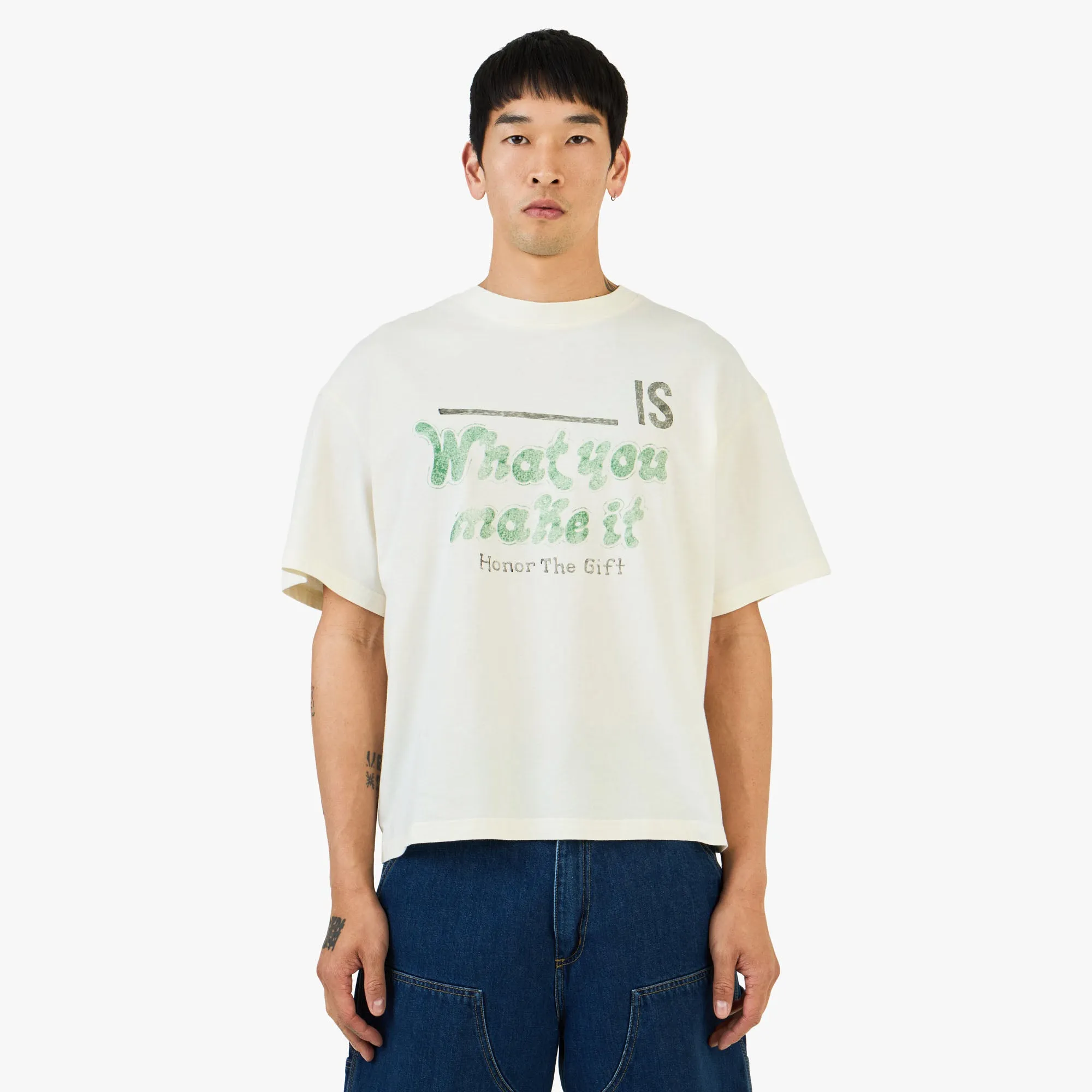 Honor The Gift What You Make It T-Shirt / White sold by Livestock