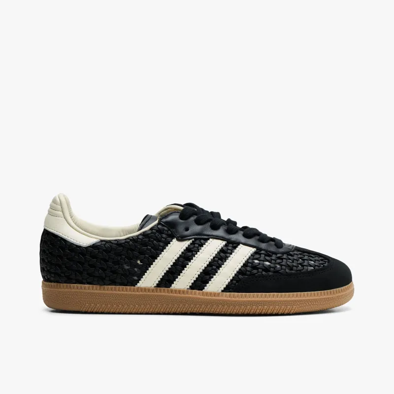 adidas Originals Women's Samba OG Core Black / Cream White made by Adidas
