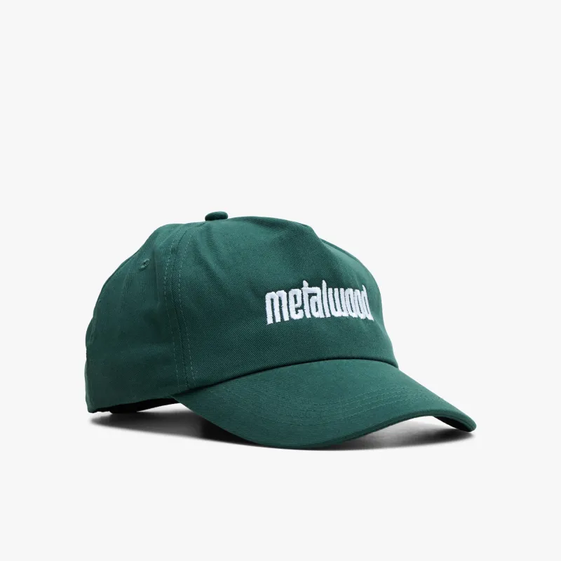 Metalwood Metal Logo 5-Panel Hat / Spruce made by Metalwood Studios