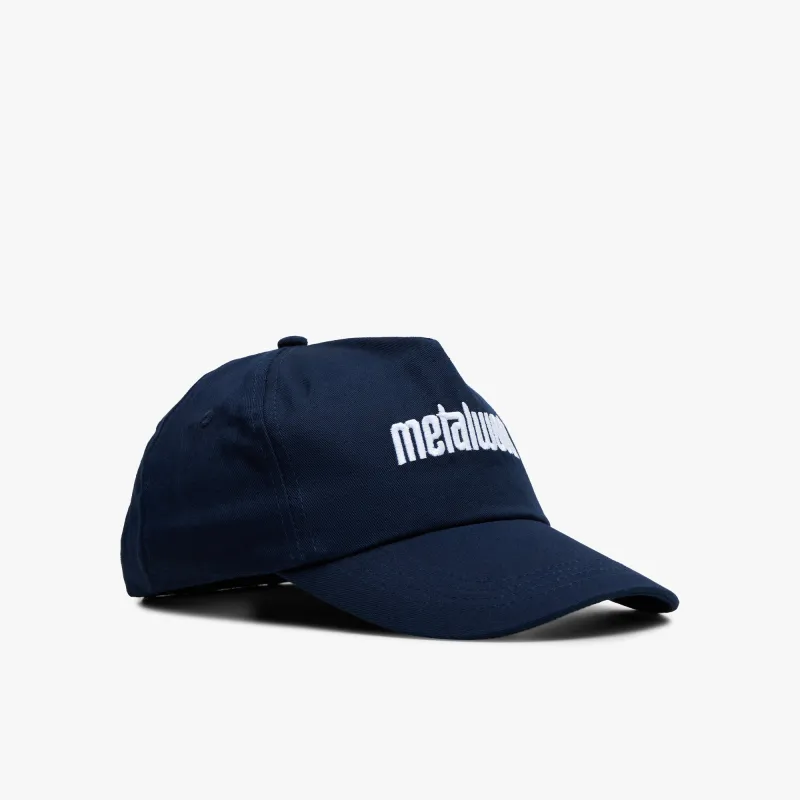 Metalwood Metal Logo 5-Panel Hat / Navy made by Metalwood Studios
