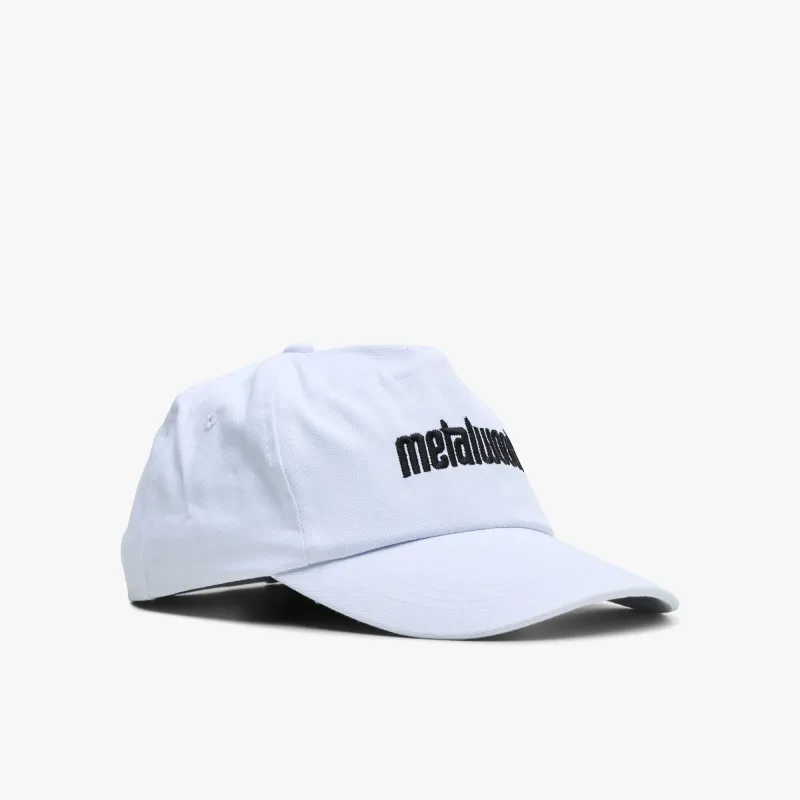 Metalwood Metal Logo 5-Panel Hat / White made by Metalwood Studios