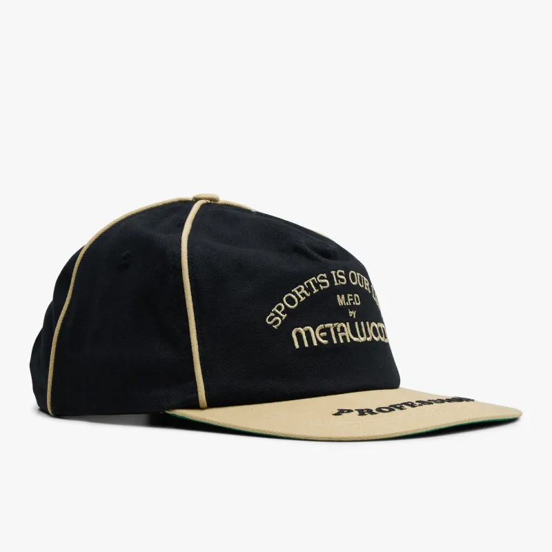Metalwood Professional Piping Snapback Hat / Black made by Livestock