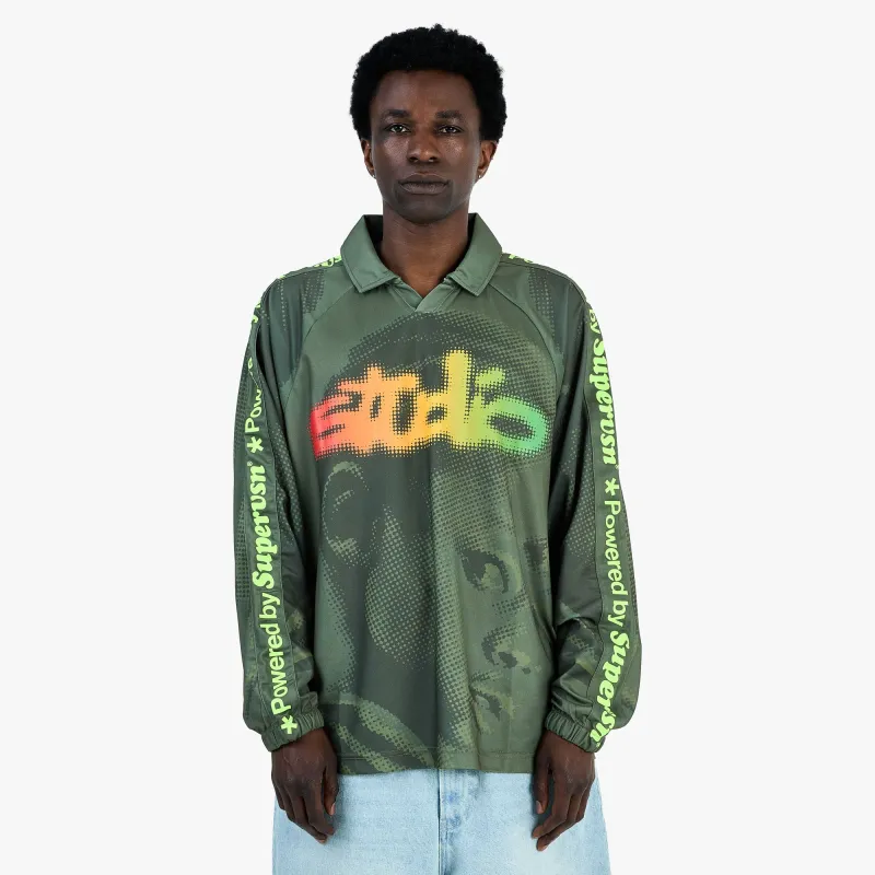 Supervsn Studio Longsleeve Soccer Jersey / Forest Green made by Livestock