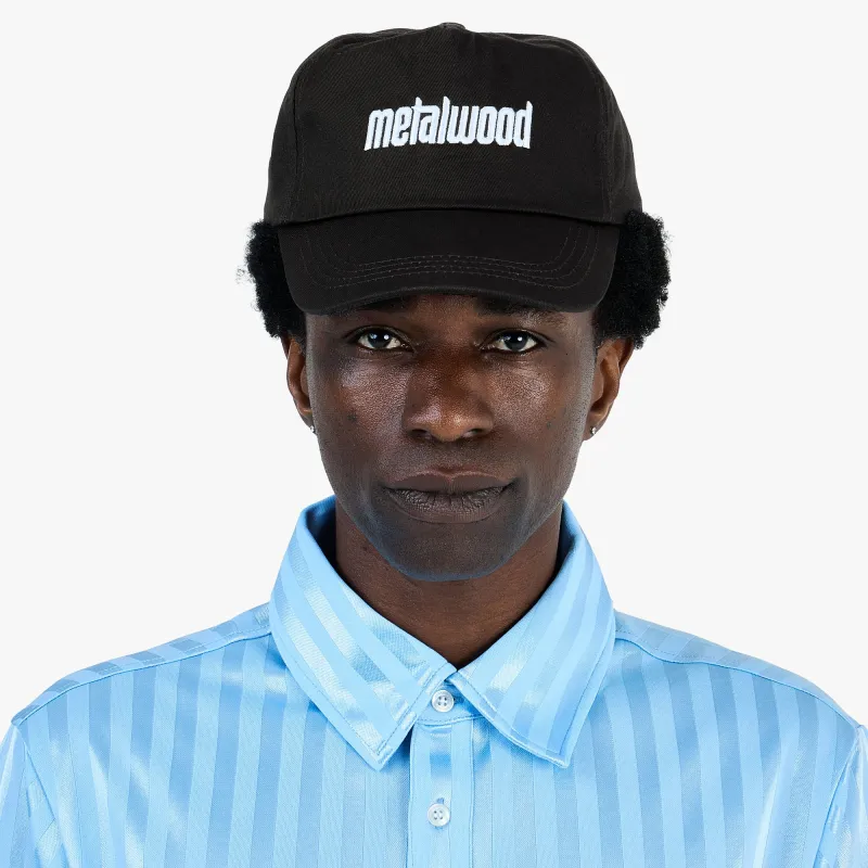 Metalwood Metal Logo 5-Panel Hat / Black made by Metalwood Studios
