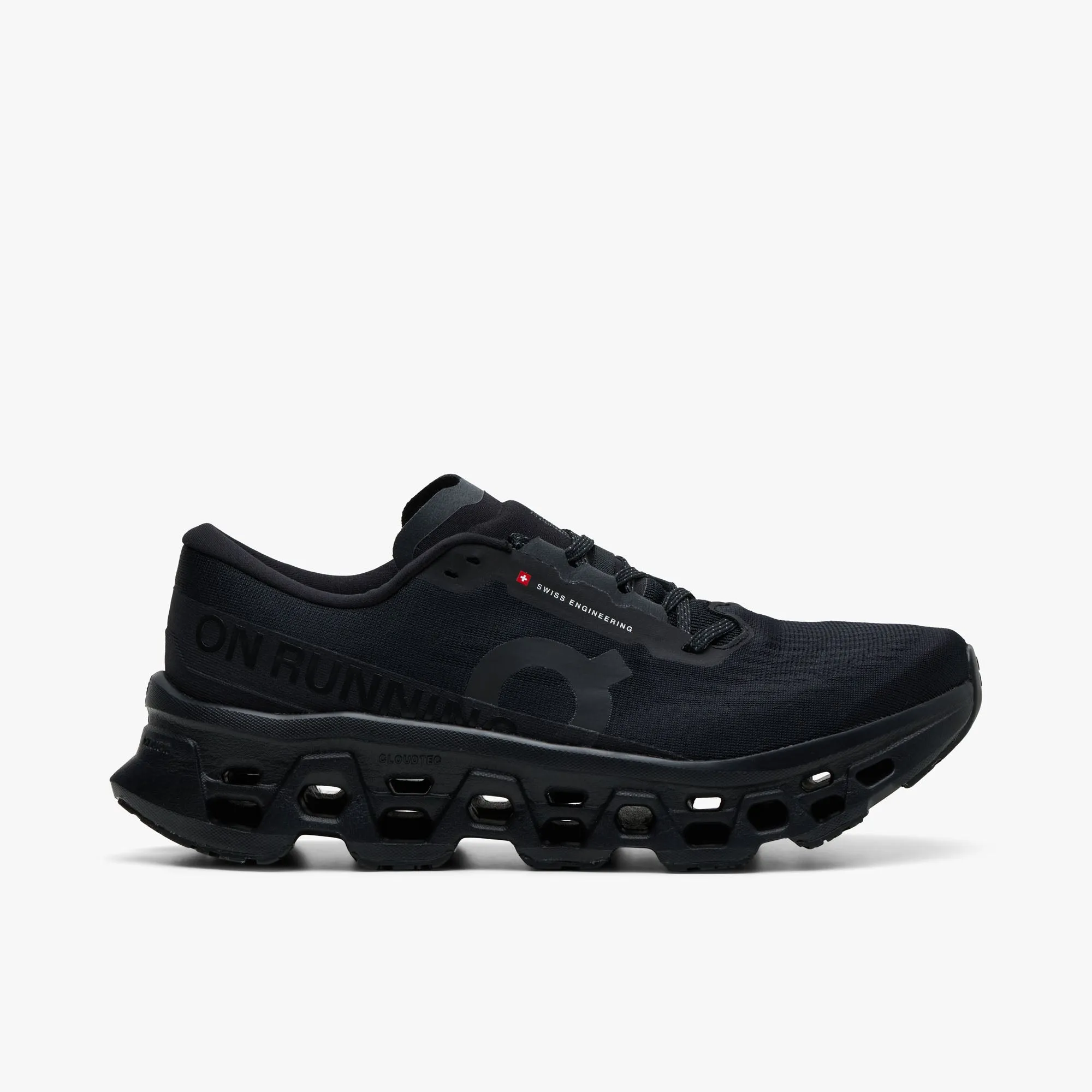 On Cloudmonster 3 Black / Black sold by Livestock