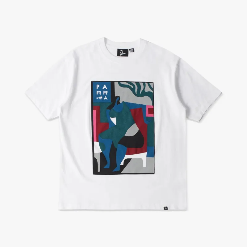 by Parra Leaving Now T-Shirt / White made by by Parra