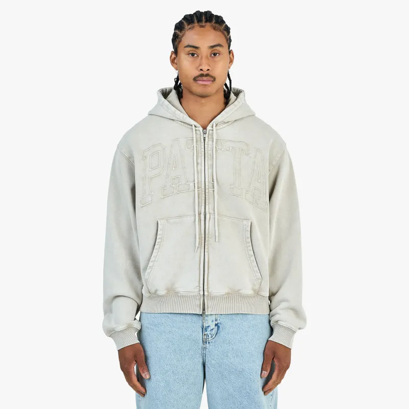 Patta Loopback Logo Zip Hoodie / Irish Cream made by Patta
