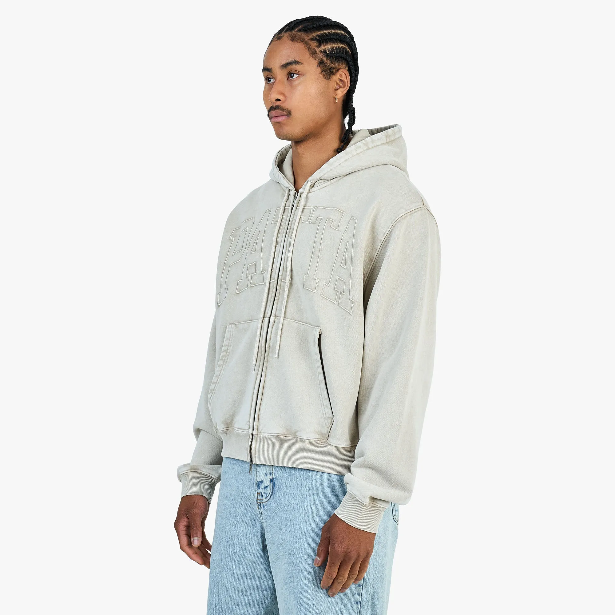 Patta Loopback Logo Zip Hoodie / Irish Cream sold by Livestock product image thumbnail 2