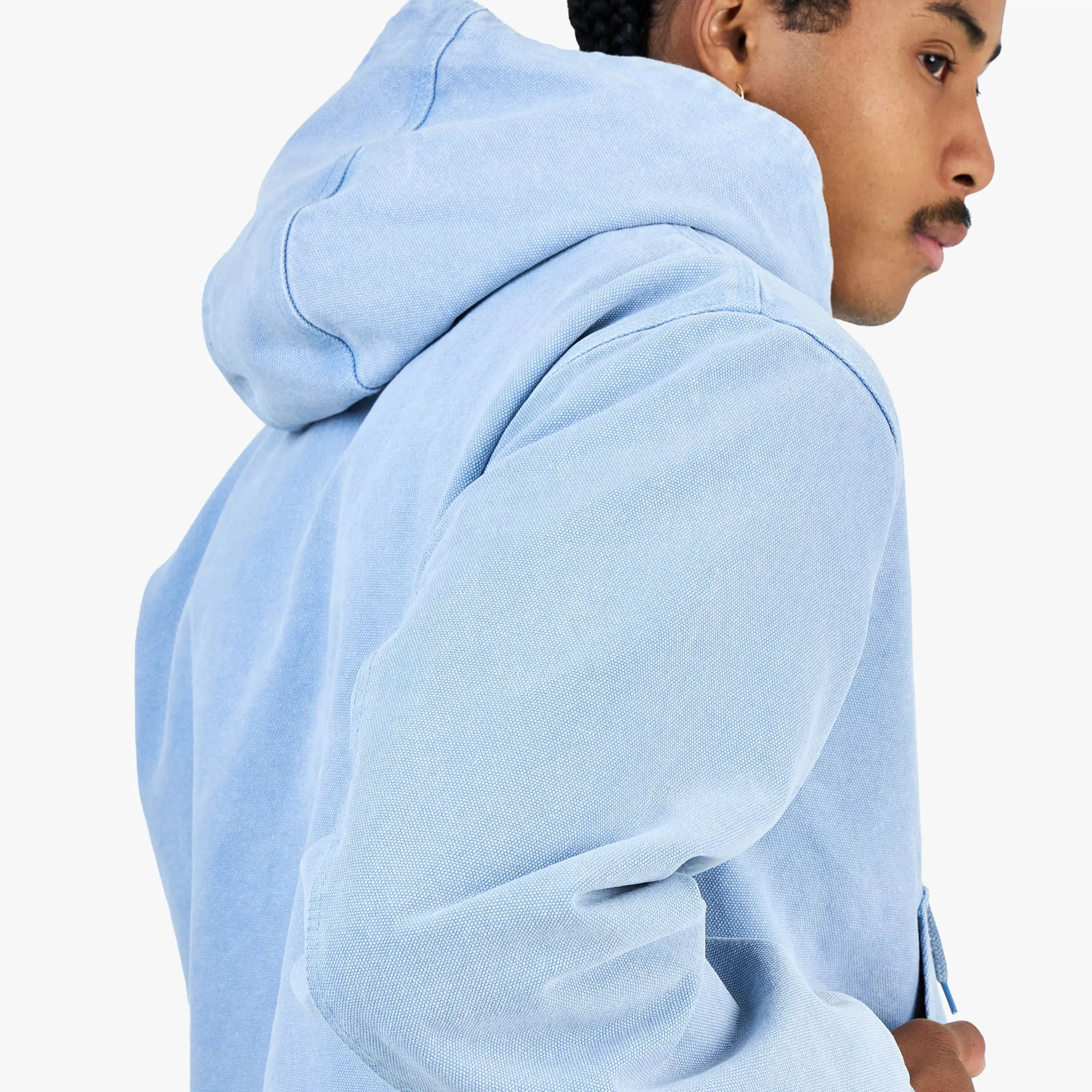 Patta Peace Canvas Hooded Jacket / Blue sold by Livestock product image thumbnail 5