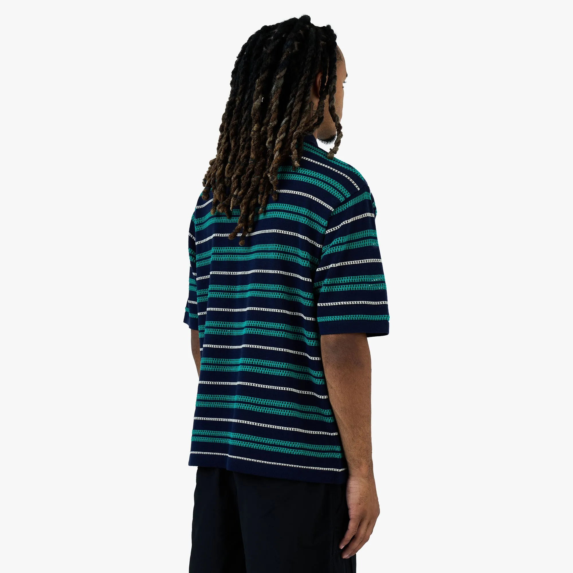BEAMS 12 Gauge Mesh Polo Shirt / Navy sold by Livestock product image thumbnail 3