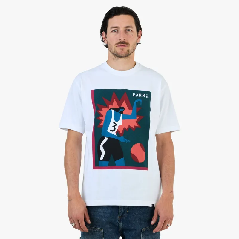 by Parra Basketball T-Shirt / White made by by Parra